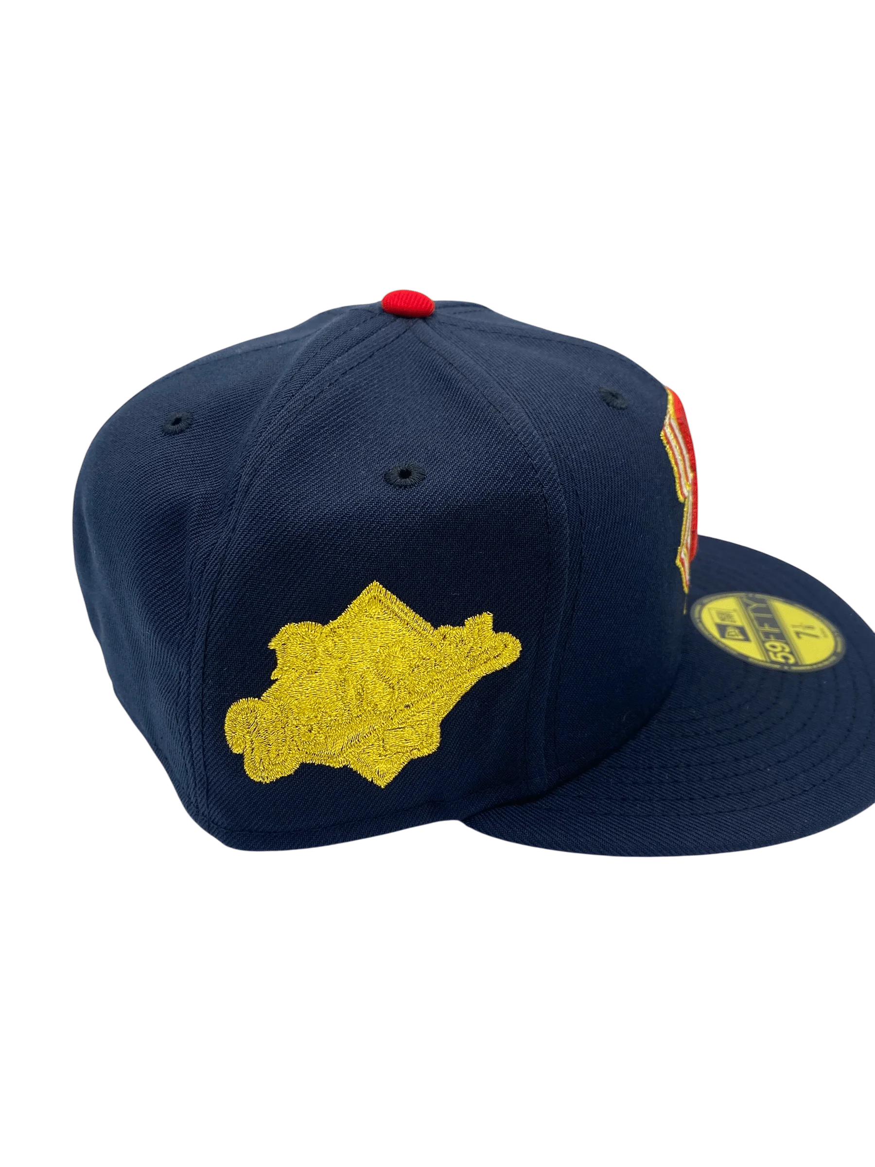 Adult Minnesota Twins New Era Navy Cascade Custom Side Patch 59FIFTY Fitted Hat - Men's - Image 2