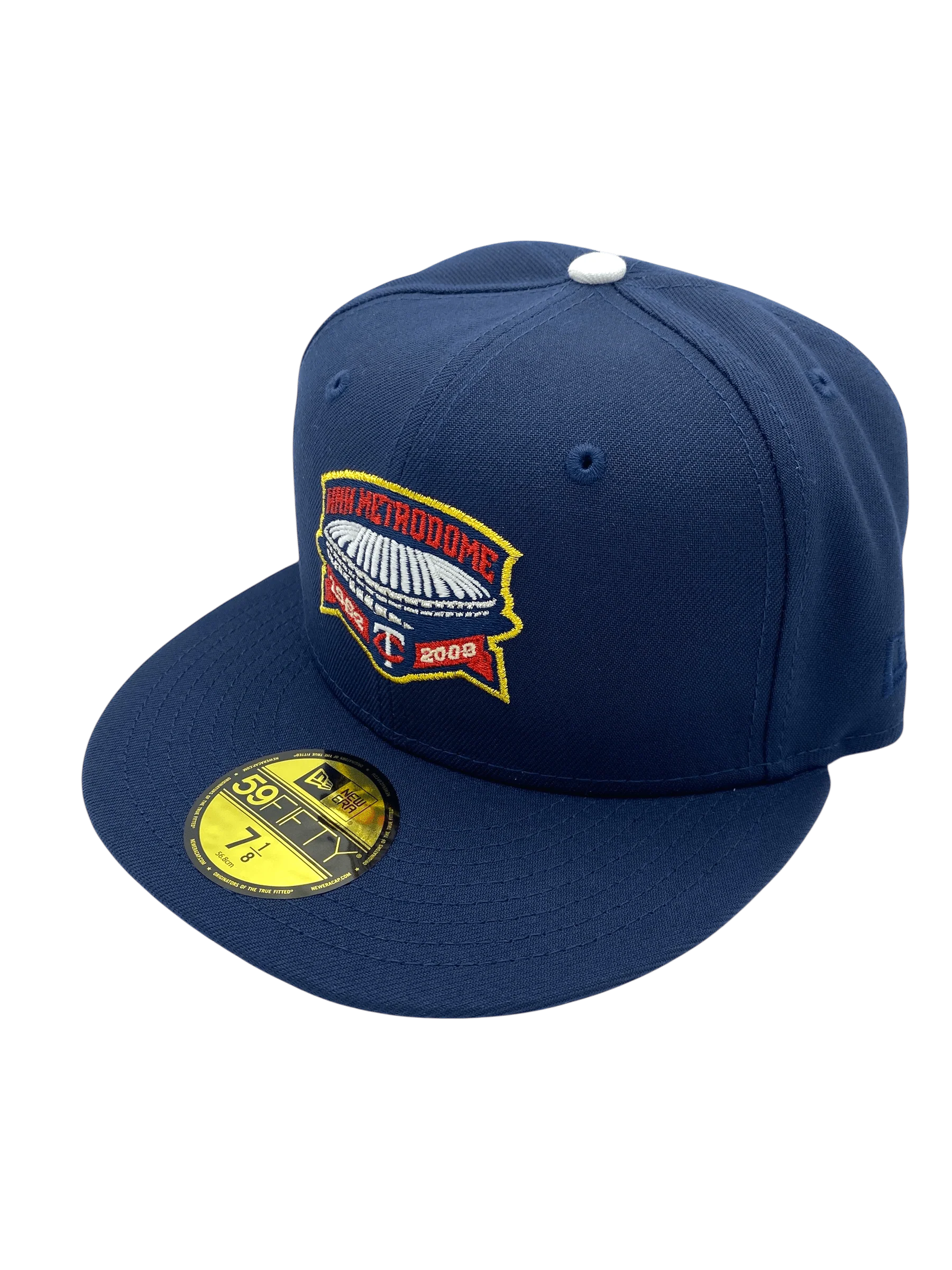 Adult Minnesota Twins New Era Navy Metrodome Side Patch 59FIFTY Fitted Hat - Men's - Image 5