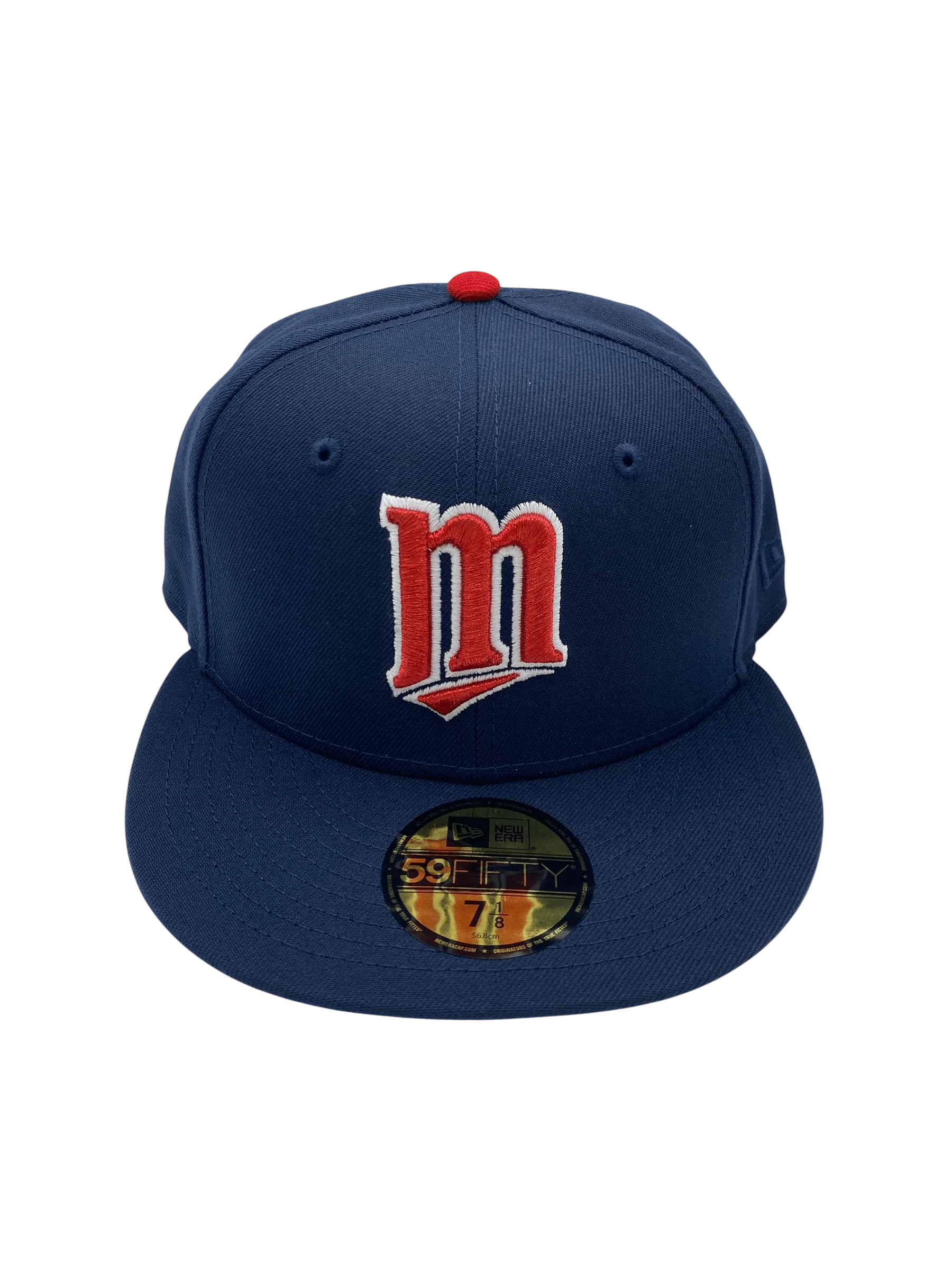 Adult Minnesota Twins New Era Navy Original Metallic M 59FIFTY Fitted Hat - Men's - Image 3
