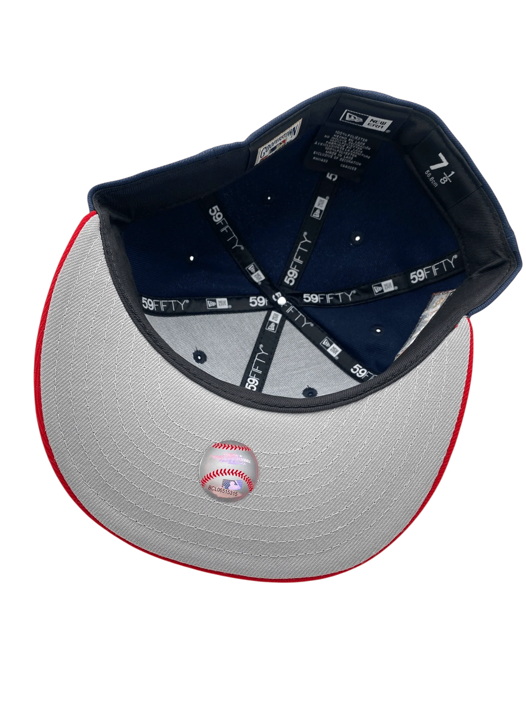 Adult Minnesota Twins New Era Navy/Red TC Bear 3.0 Custom Side Patch 59FIFTY Fitted Hat - Men's - Image 3