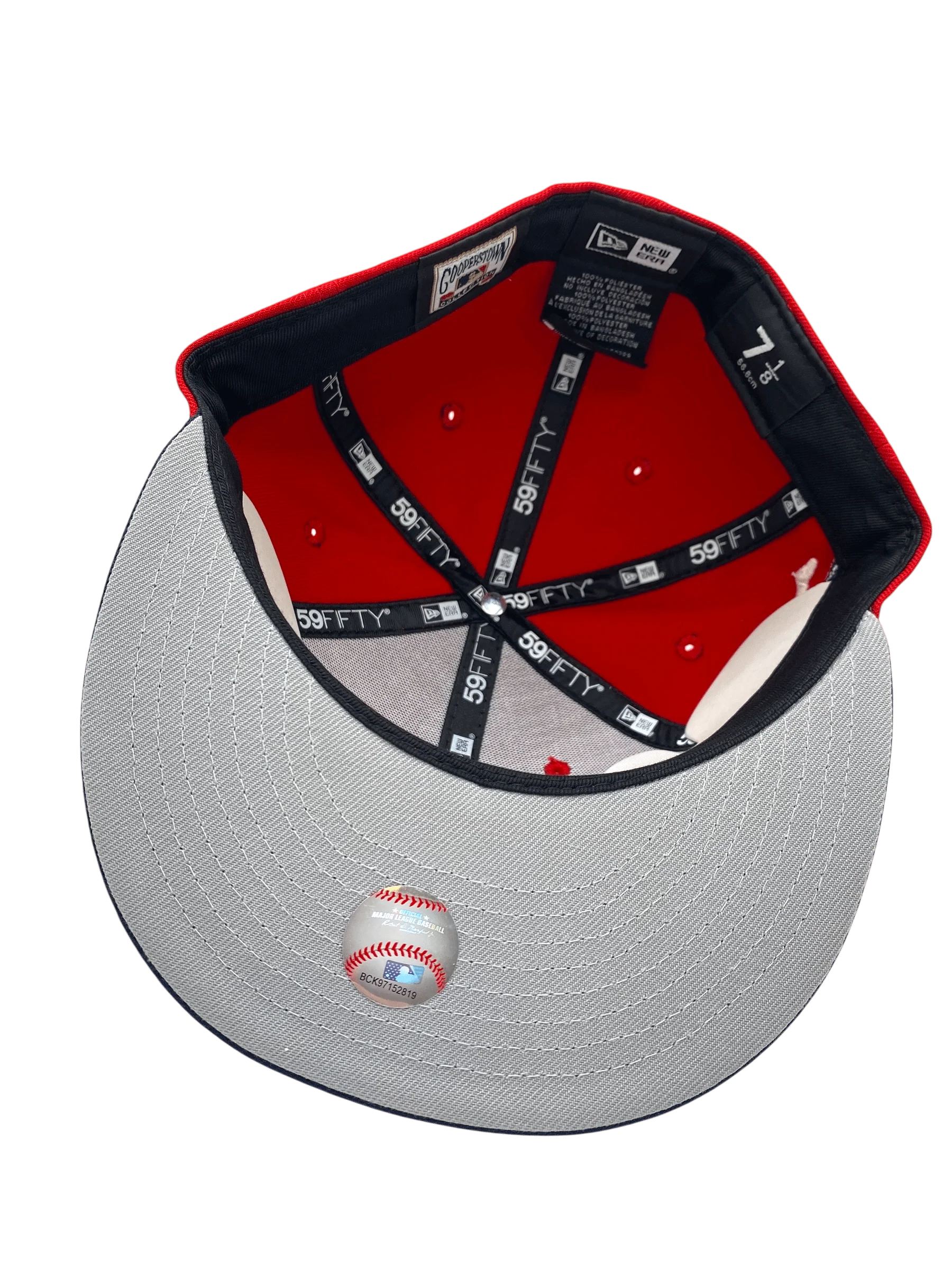 Adult Minnesota Twins New Era Red/Navy Minnie & Paul Side Patch 59FIFTY Fitted Hat - Men's - Image 2
