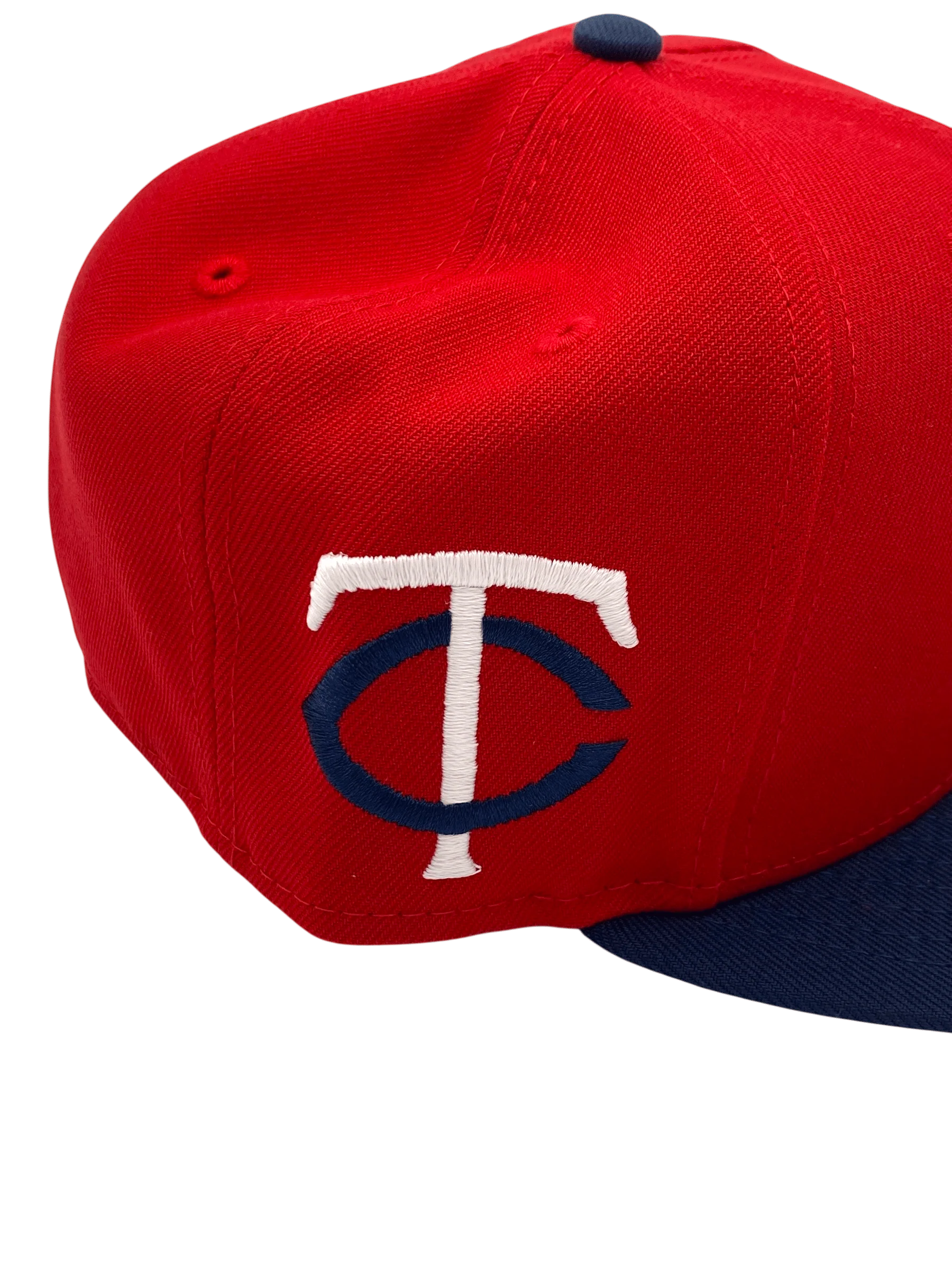 Adult Minnesota Twins New Era Red/Navy Minnie & Paul Side Patch 59FIFTY Fitted Hat - Men's - Image 3