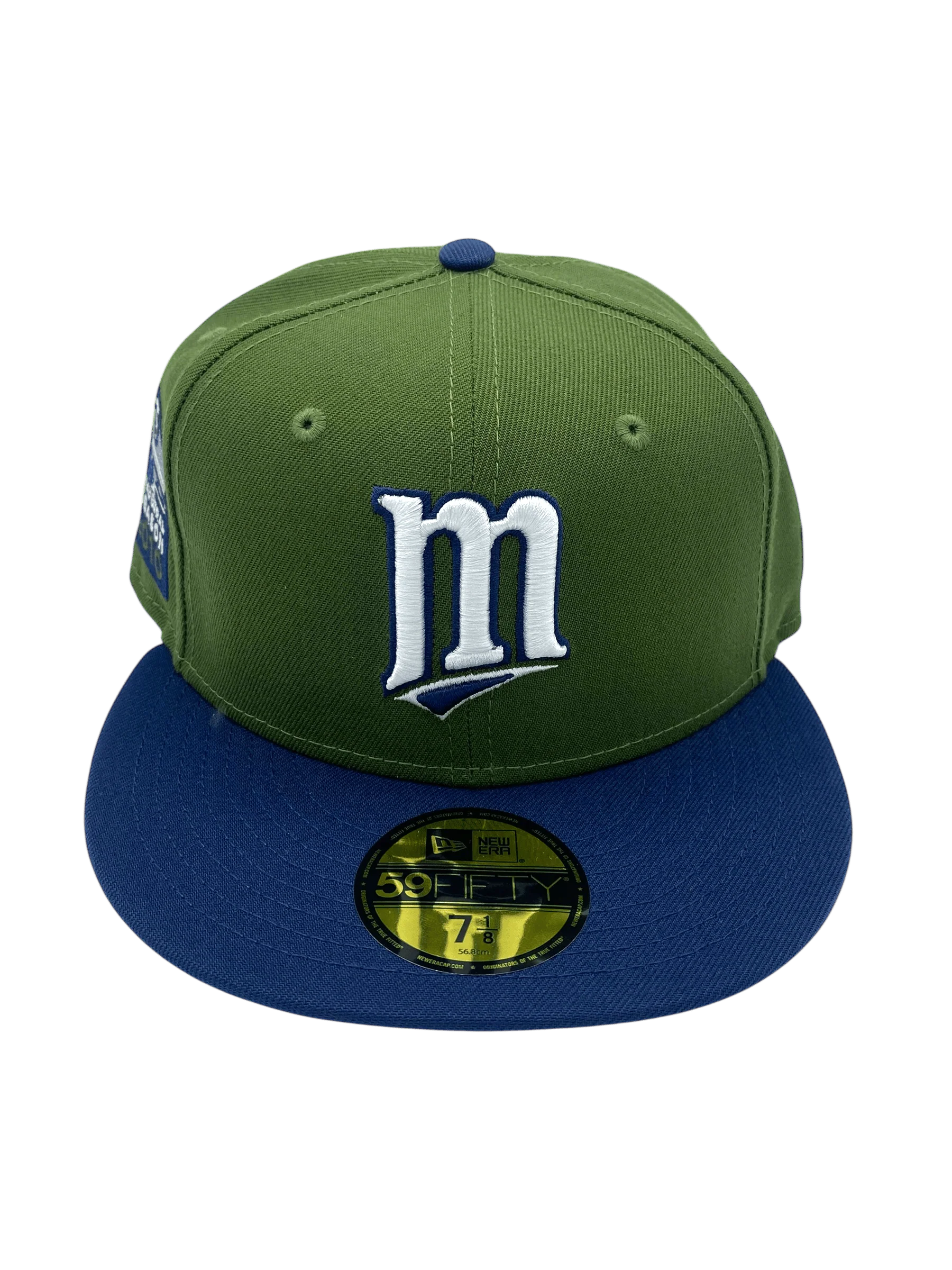 Adult Minnesota Twins New Era Rifle Green Custom Side Patch 59FIFTY Fitted Hat - Men's - Image 5