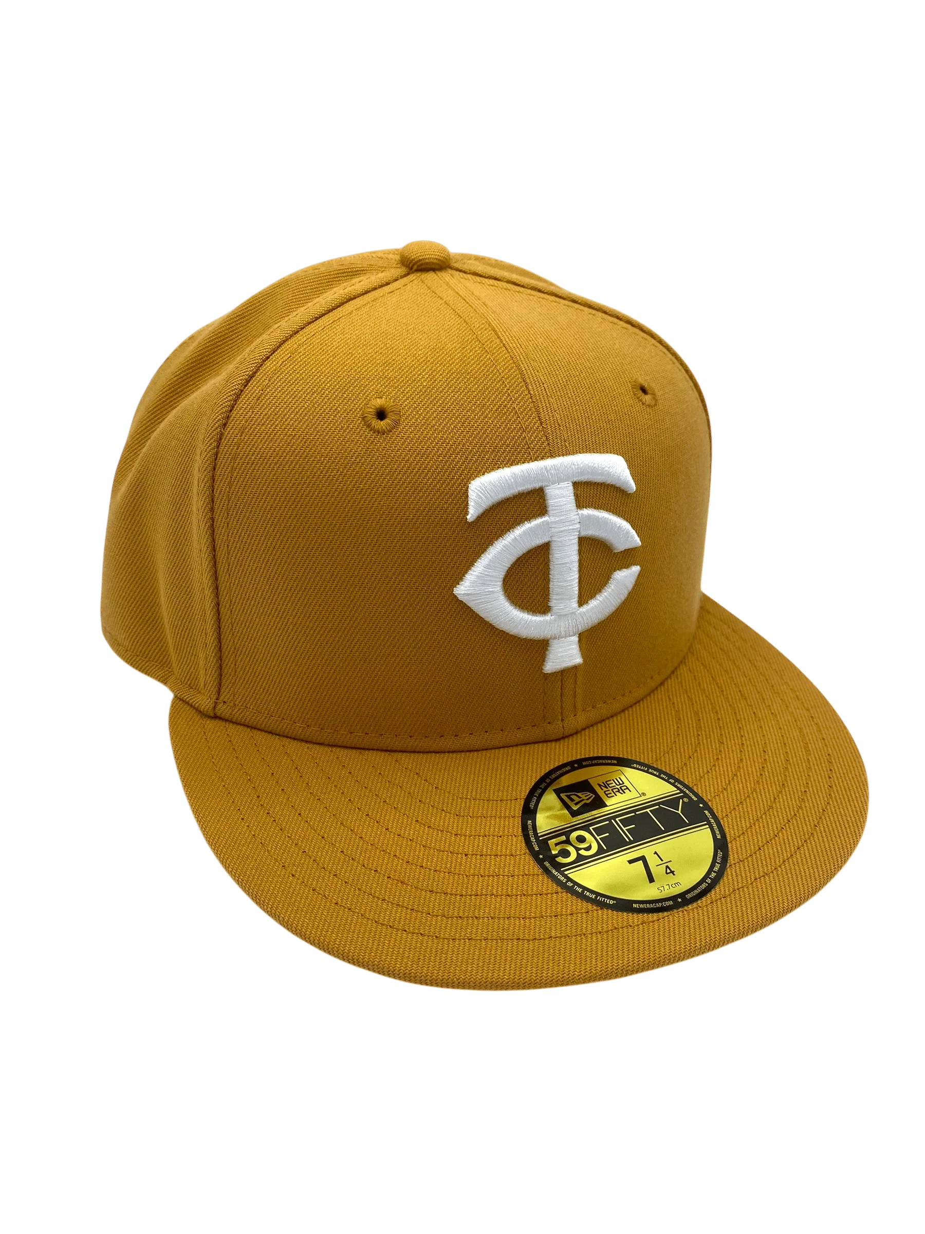Adult Minnesota Twins New Era Tan/White Basic Home TC 59FIFTY Fitted Hat - Men's - Image 4