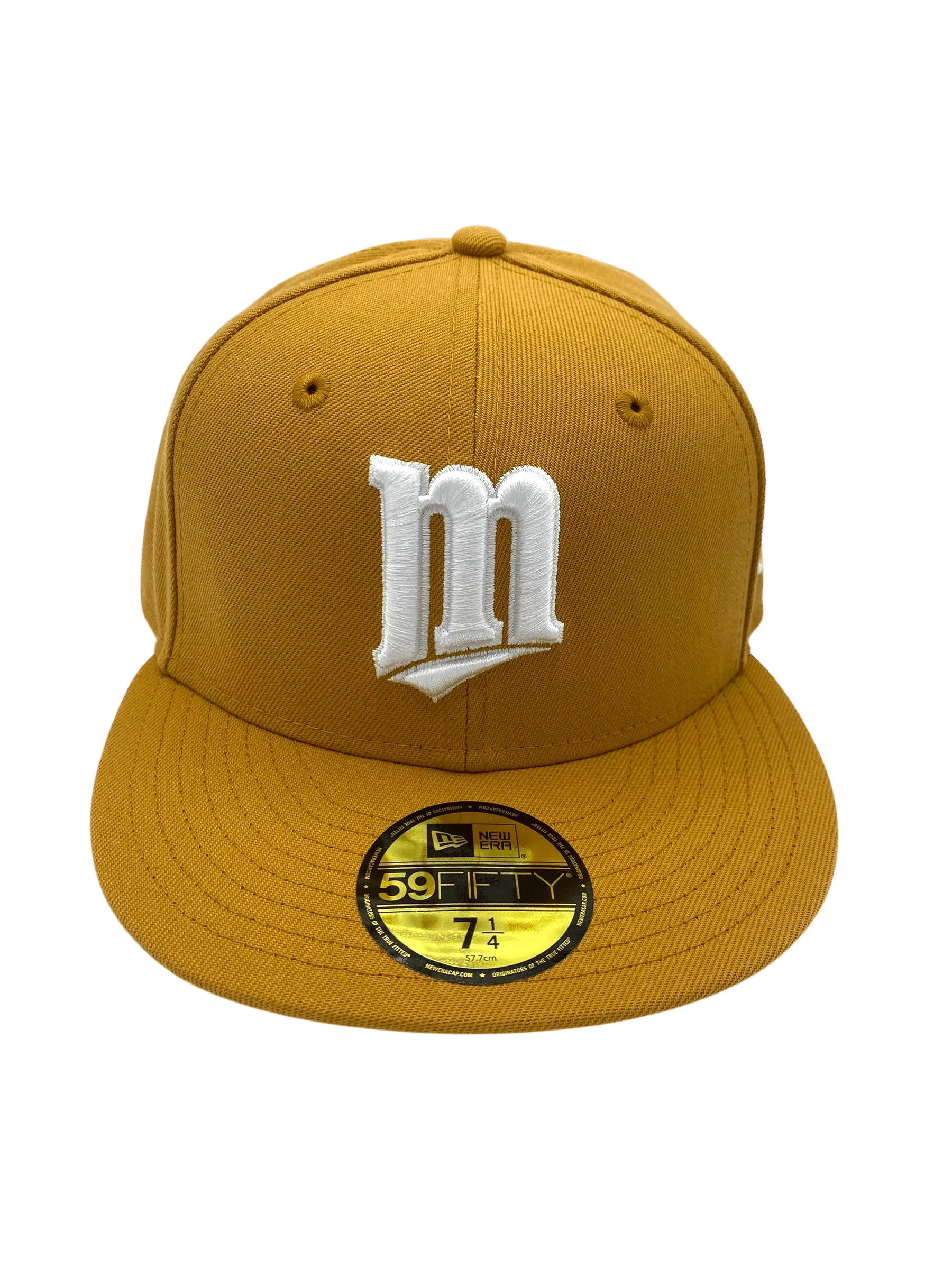 Adult Minnesota Twins New Era Tan/White Basic Original M 59FIFTY Fitted Hat - Men's - Image 4
