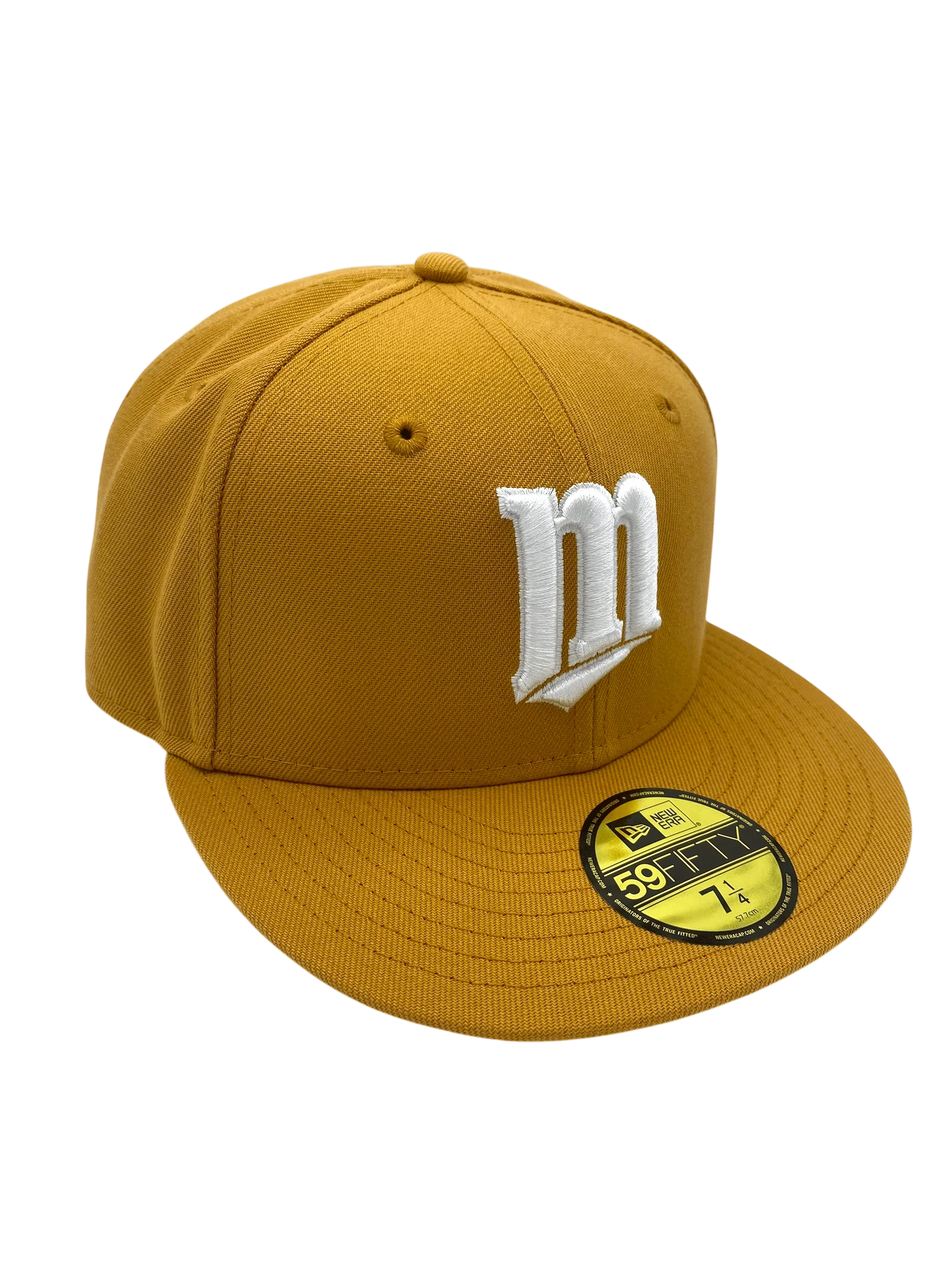 Adult Minnesota Twins New Era Tan/White Basic Original M 59FIFTY Fitted Hat - Men's - Image 5