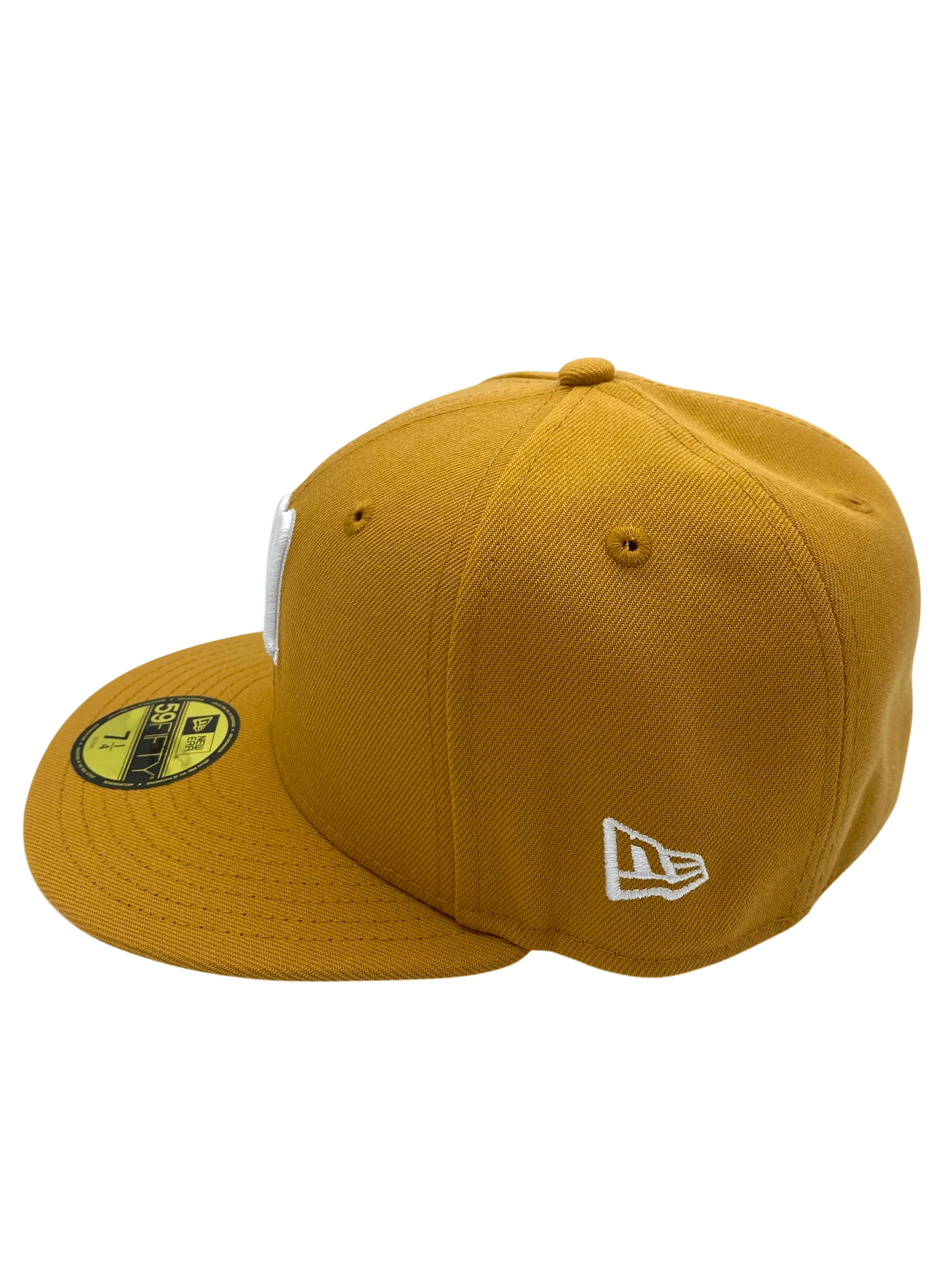 Adult Minnesota Twins New Era Tan/White Basic Original M 59FIFTY Fitted Hat - Men's - Image 6