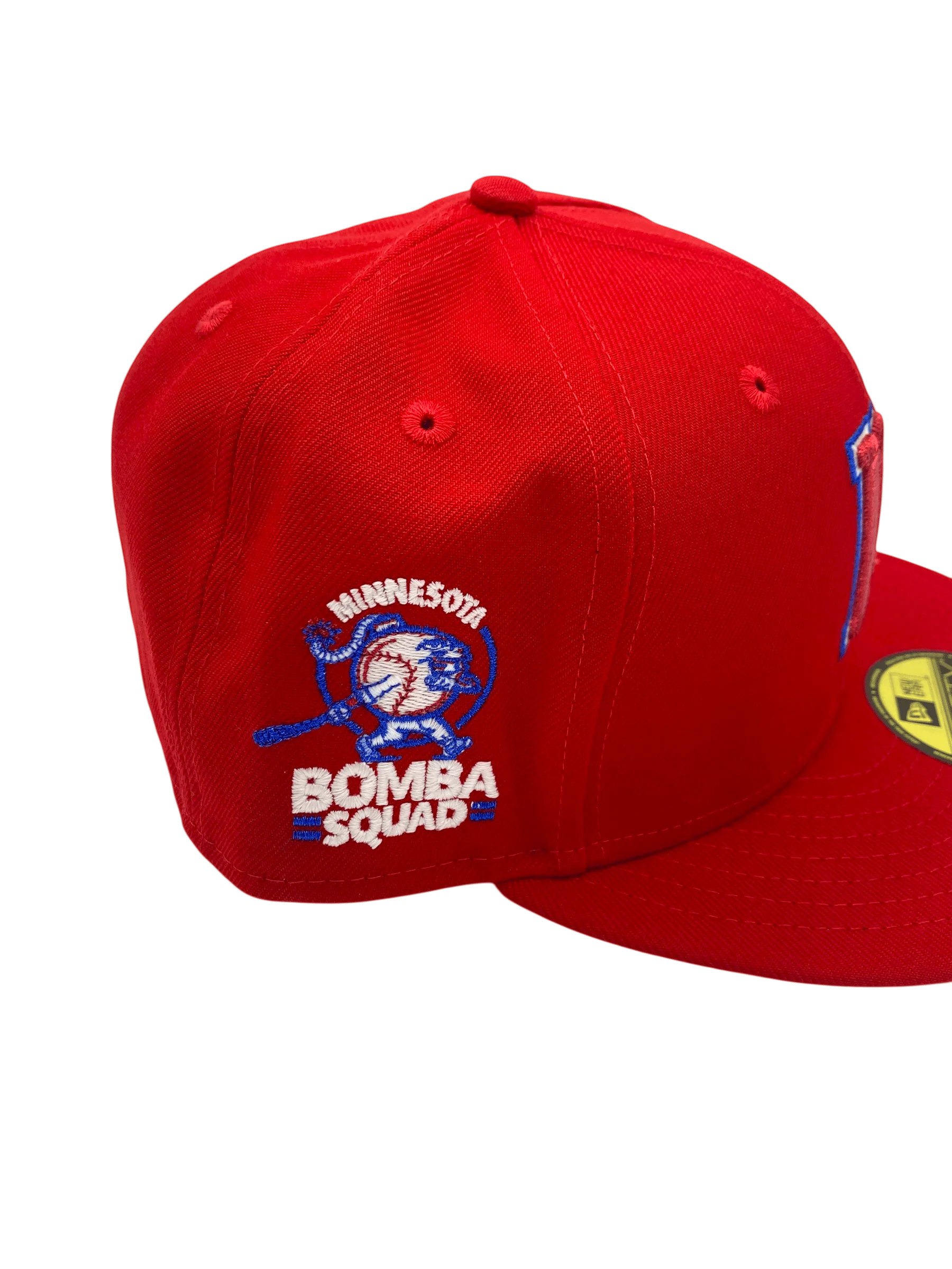 Adult Minnesota Twins New Era Very Red Bomba Custom Side Patch 59FIFTY Fitted Hat - Men's - Image 2