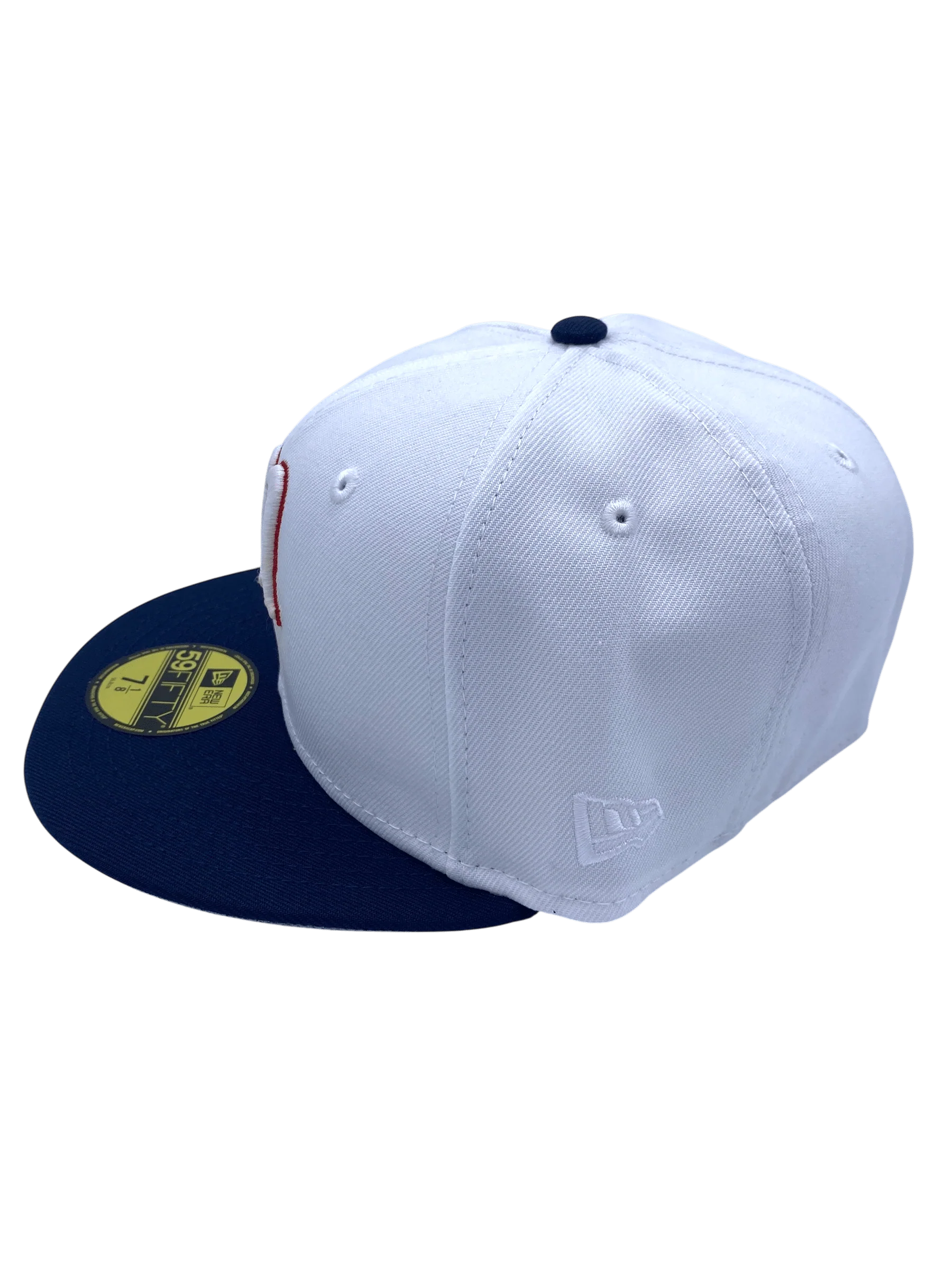 Adult Minnesota Twins New Era White/Navy American League Side Patch 59FIFTY Fitted Hat - Men's - Image 6