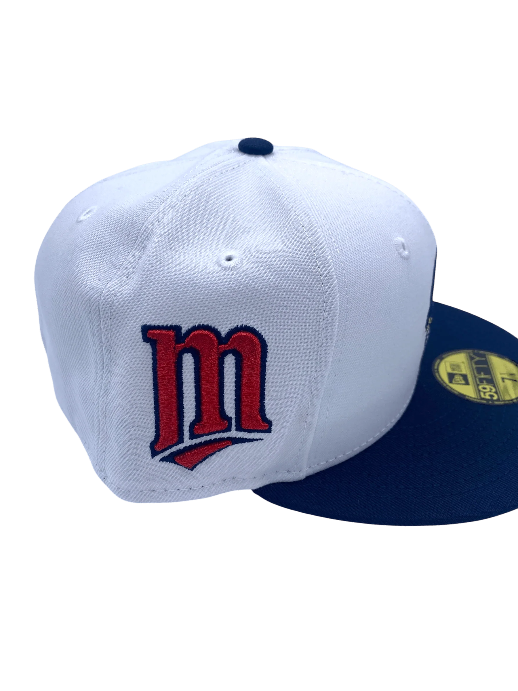 Adult Minnesota Twins New Era White/Navy Target Field and Side Patch 59FIFTY Fitted Hat - Men's - Image 2
