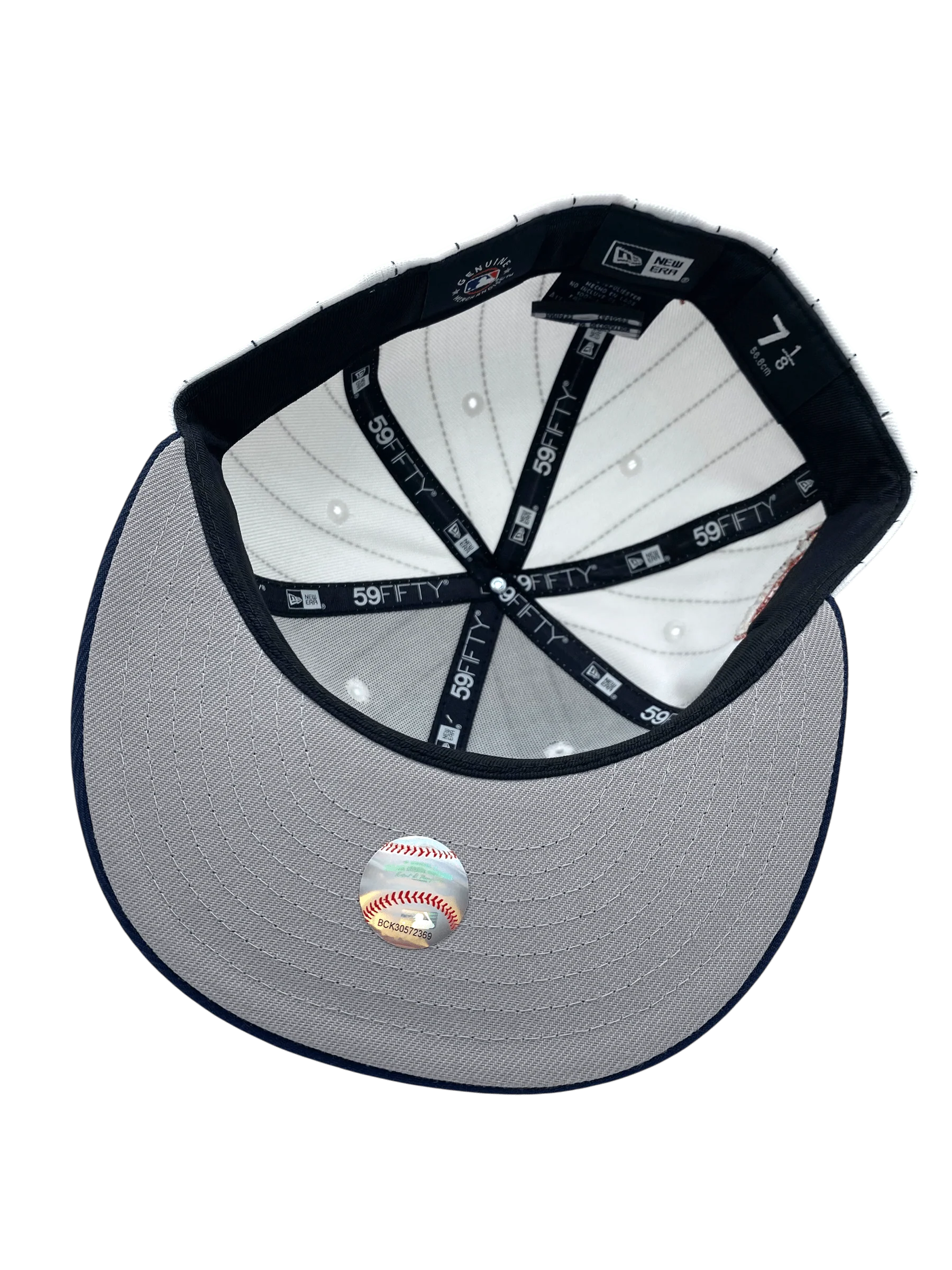 Adult Minnesota Twins New Era White Pinstripe The Mauer Side Patch 59FIFTY Fitted Hat - Men's - Image 4