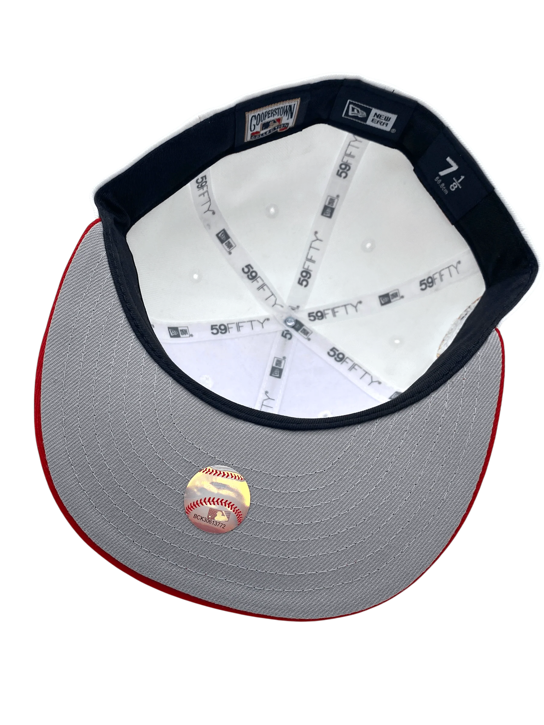 Adult Minnesota Twins New Era White/Red Grand Slam Side Patch 59FIFTY Fitted Hat - Men's - Image 3