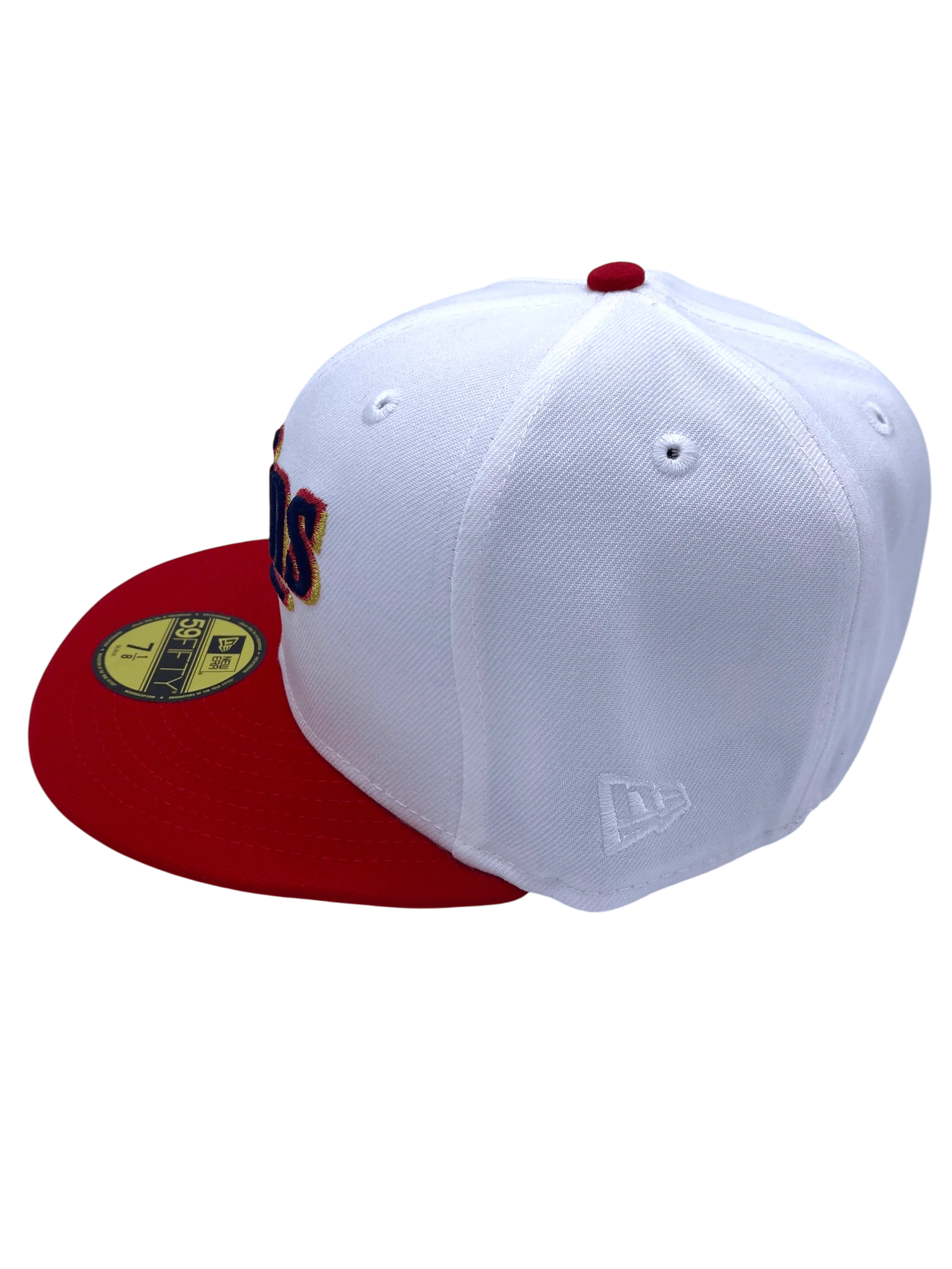 Adult Minnesota Twins New Era White/Red Grand Slam Side Patch 59FIFTY Fitted Hat - Men's - Image 6