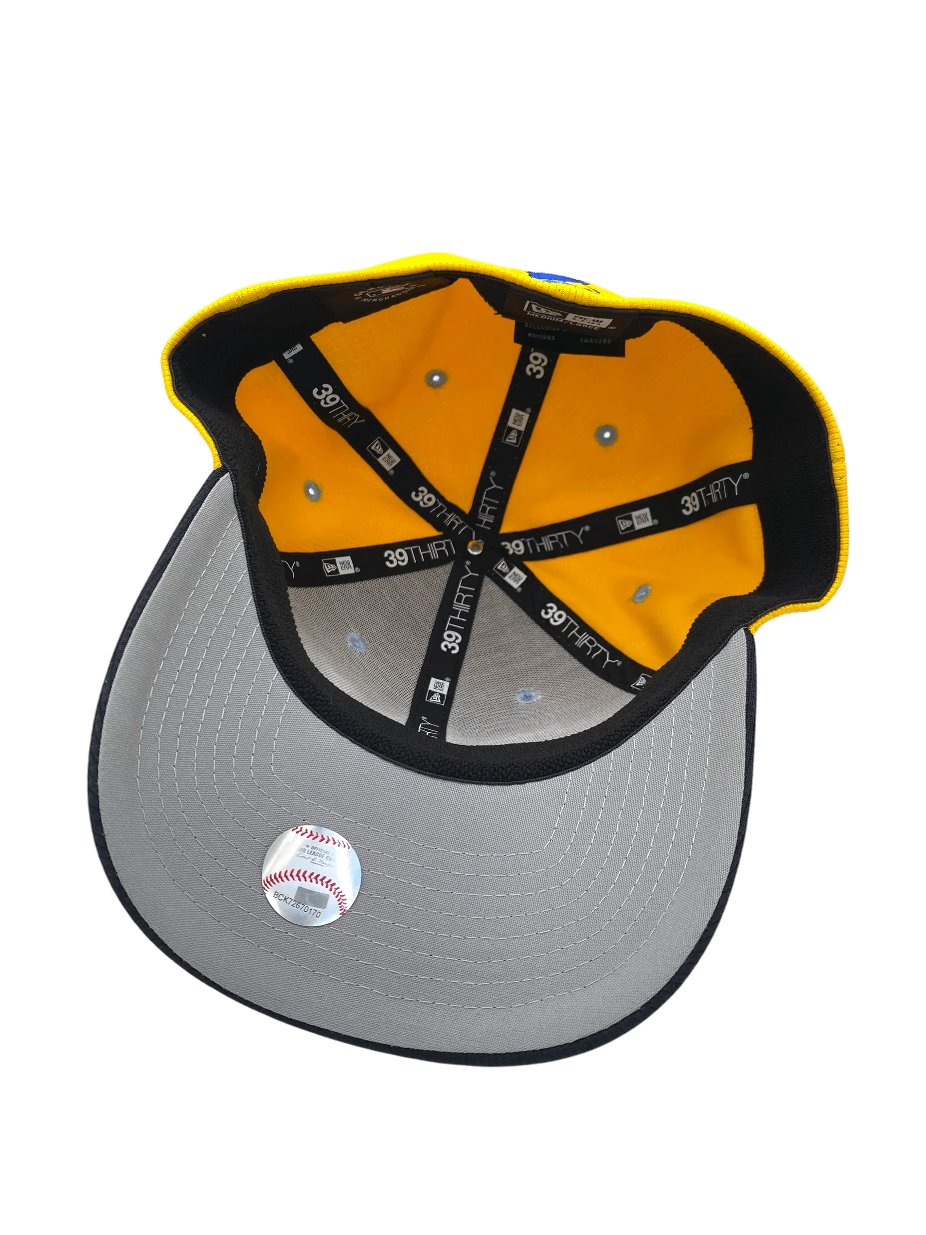 Adult Minnesota Twins New Era Yellow/Navy City Connect Team Batting Practice 39THIRTY Flex Hat - Men's - Image 3