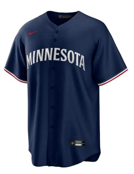 Adult Minnesota Twins Nike Navy Alternate Blank Replica Jersey - Men's - Image 2