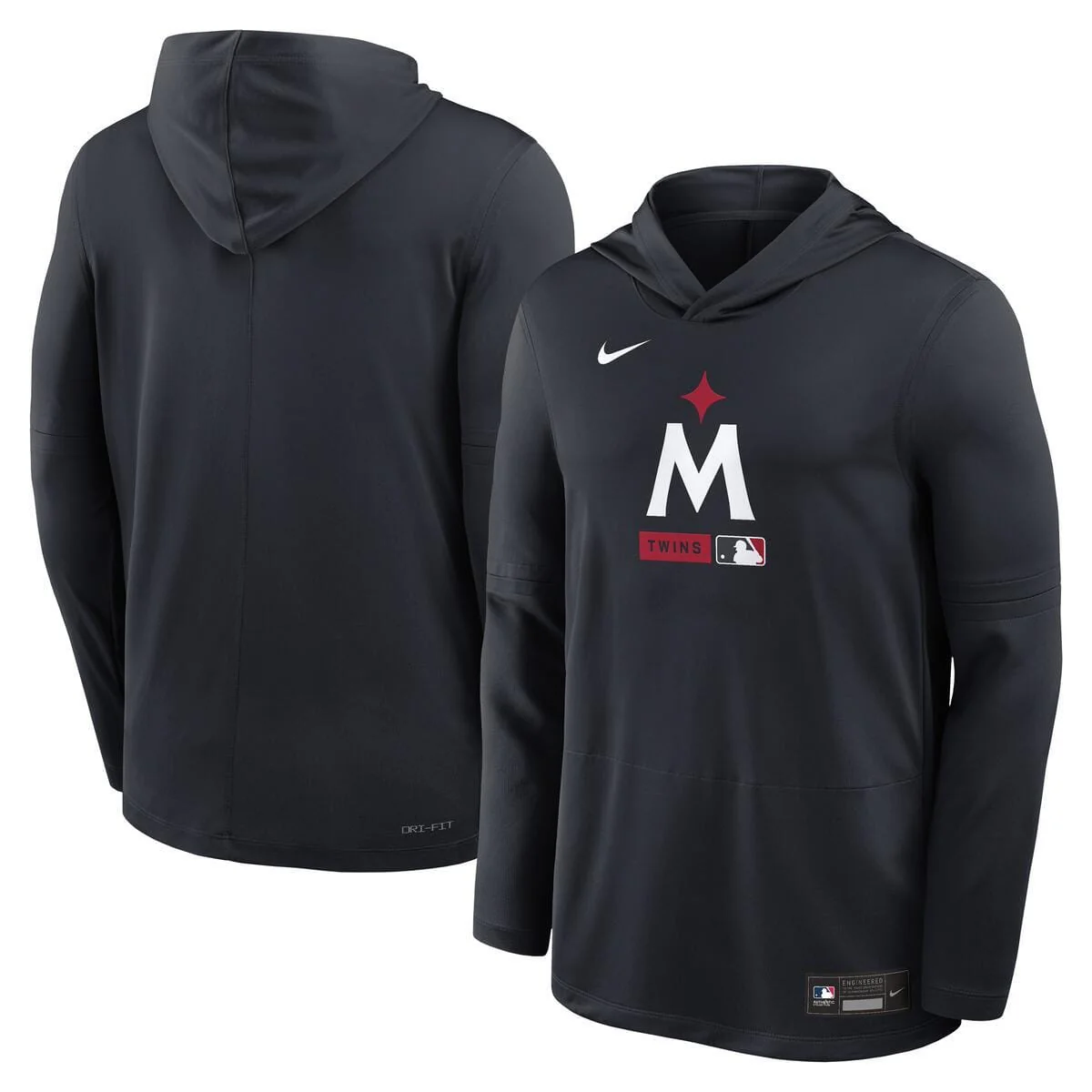Adult Minnesota Twins Navy Nike 2026 Authentic Collection Lightweight Hoodie Top - Men's