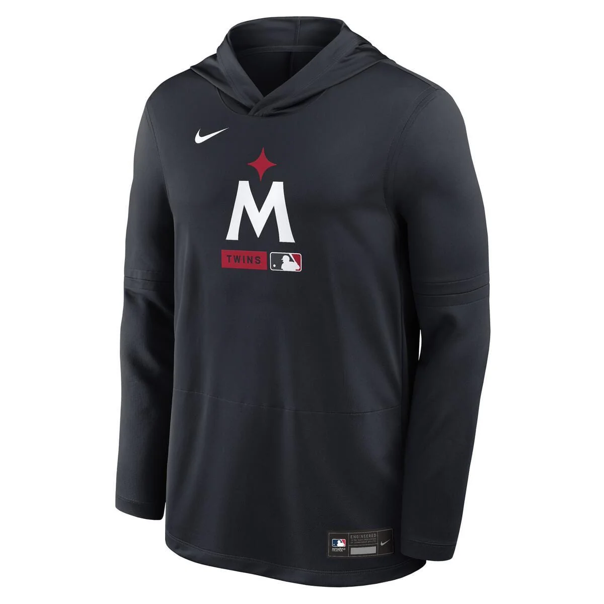 Adult Minnesota Twins Navy Nike 2026 Authentic Collection Lightweight Hoodie Top - Men's - Image 2