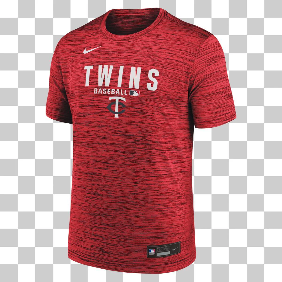 Adult Minnesota Twins Red Nike 2026 Authentic Collection Velocity T-Shirt - Men's - Image 2