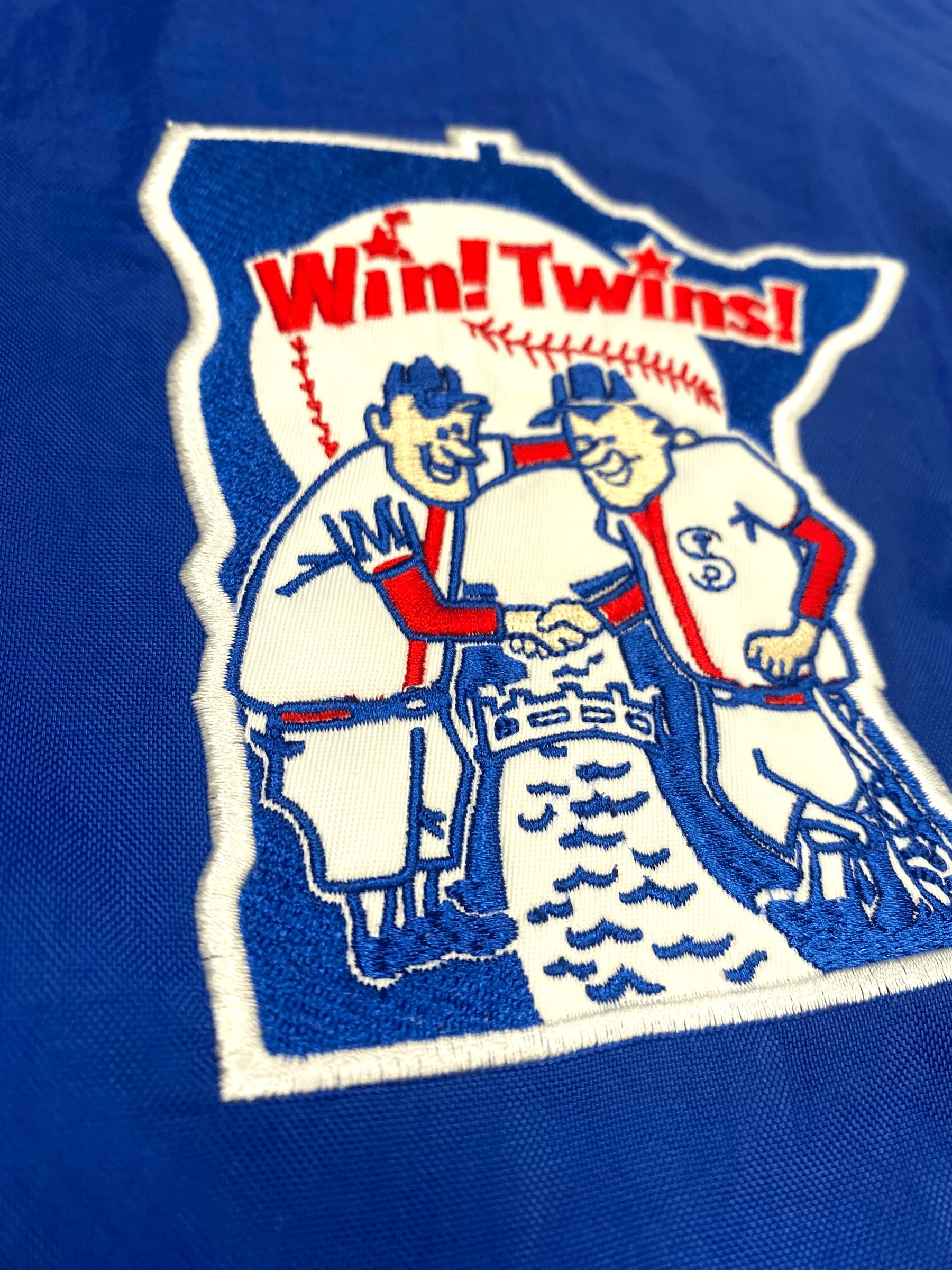 Adult Minnesota Twins Starter Blue Retro Win Twins Yard Line Jacket - Men's - Image 3