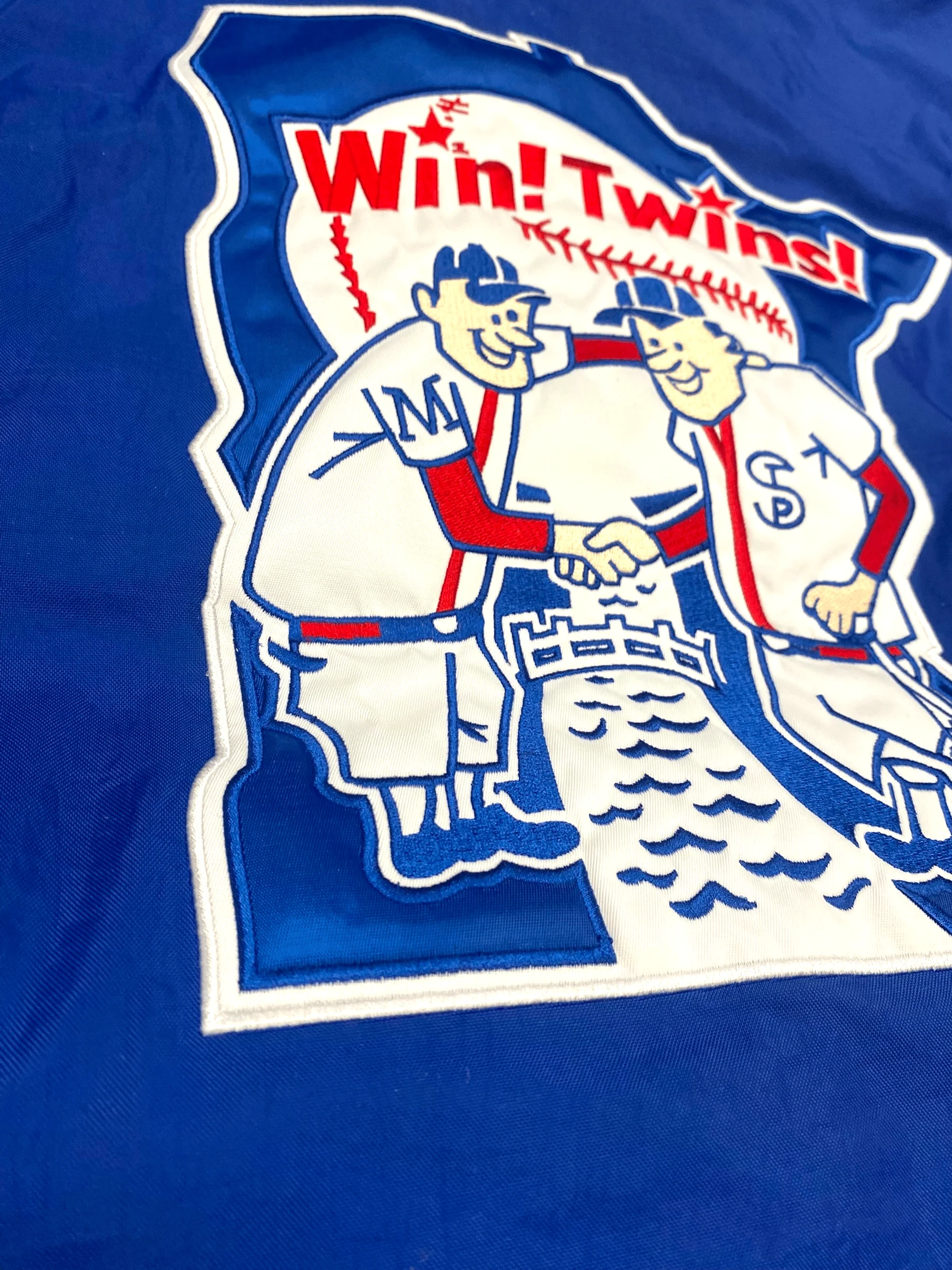 Adult Minnesota Twins Starter Blue Retro Win Twins Yard Line Jacket - Men's - Image 5