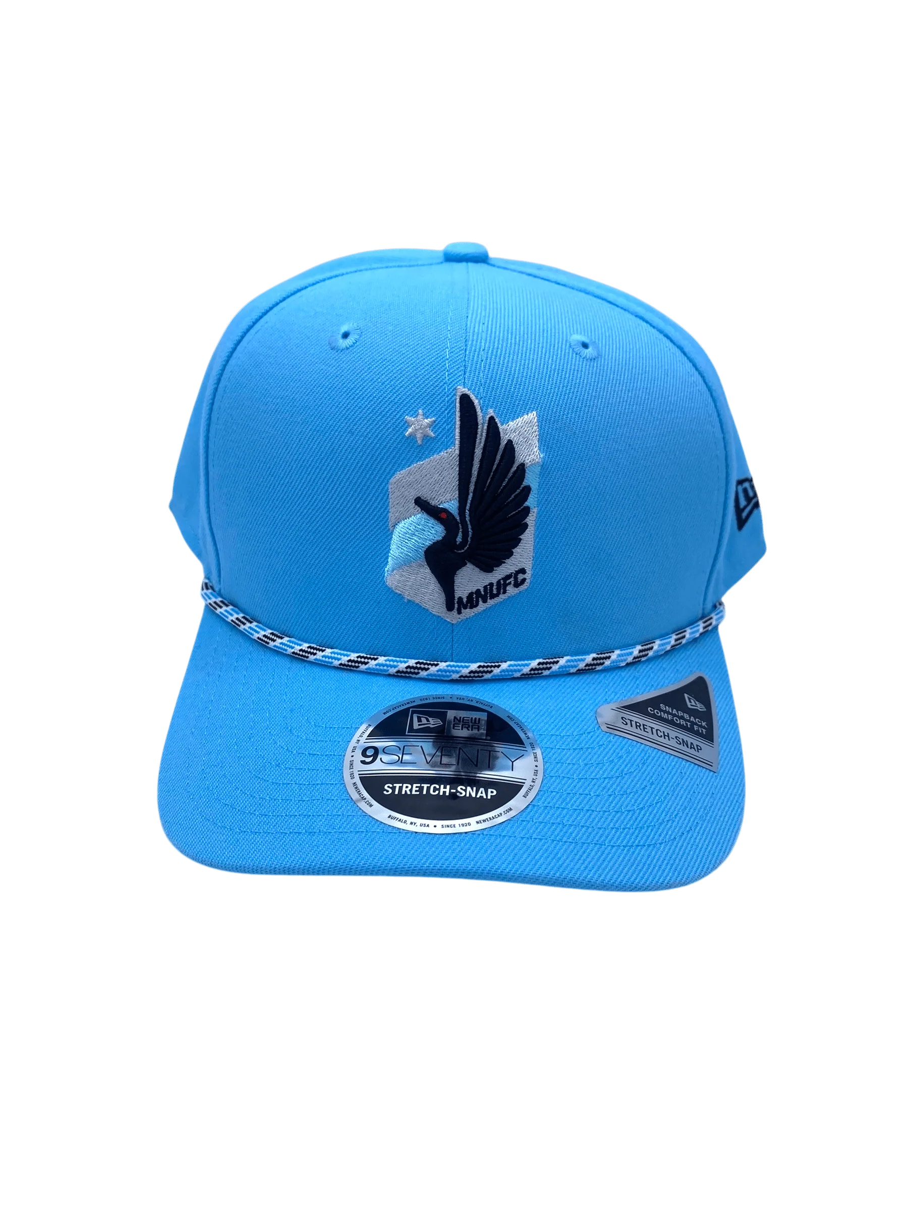 Adult Minnesota United FC New Era Light Blue Multi Roper 9SEVENTY Stretch-Snapback Hat - Men's - Image 4