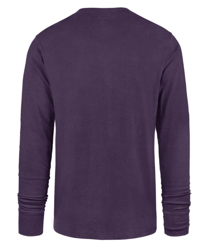 Adult Minnesota Vikings '47 Purple Polished Franklin Long Sleeve Shirt - Men's - Image 2