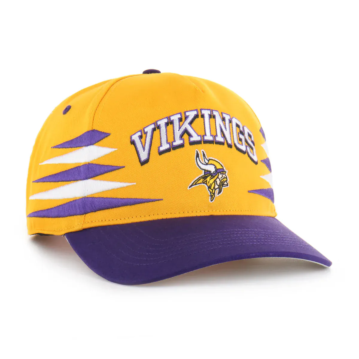 Adult Minnesota Vikings '47 Yellow Diamond Cut Hitch Adjustable Snapback Hat - Men's - Image 4