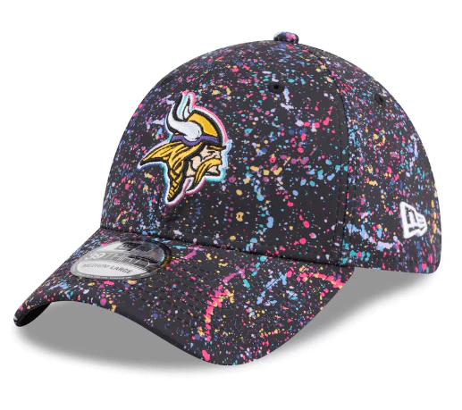 Adult Minnesota Vikings New Era Black 2025 NFL Crucial Catch 39THIRTY Flex Fit Hat - Men's - Image 3