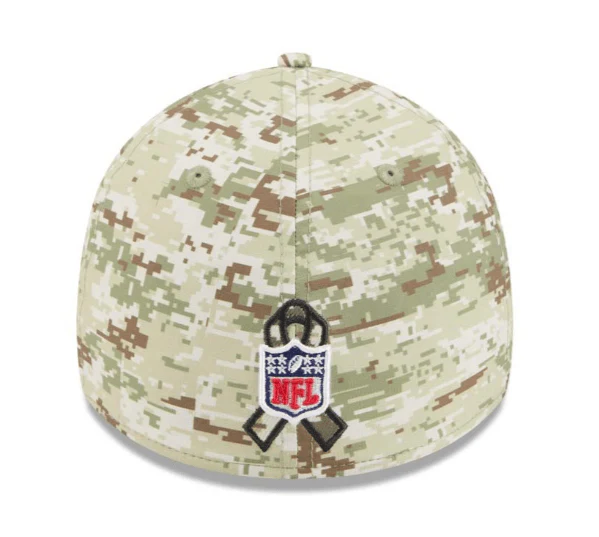 Adult Minnesota Vikings New Era Camo 2025 NFL Salute to Service 39THIRTY Flex Fit Hat - Men's - Image 3