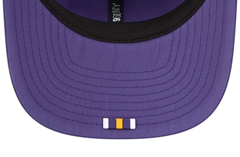 Adult Minnesota Vikings New Era Purple 2025 NFL Sideline Helmet 9SEVENTY Adjustable Trucker Hat - Men's - Image 3