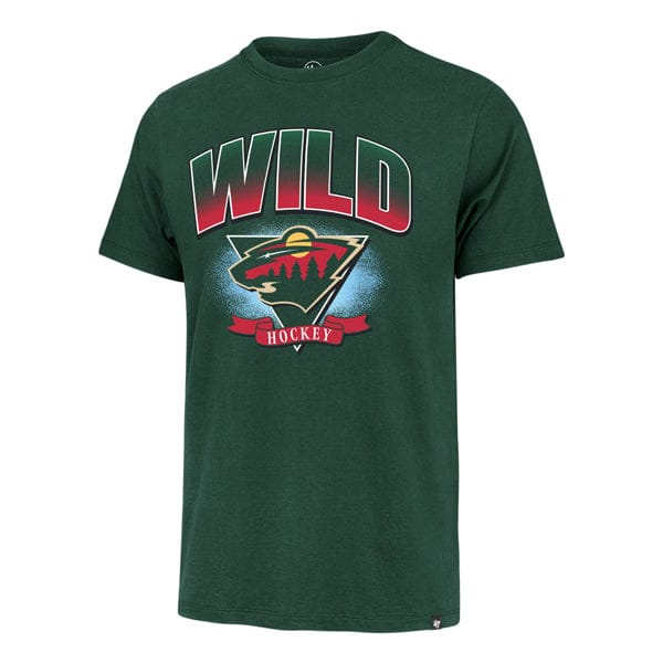Adult Minnesota Wild '47 Brand Green Arena Fade Franklin T Shirt - Men's