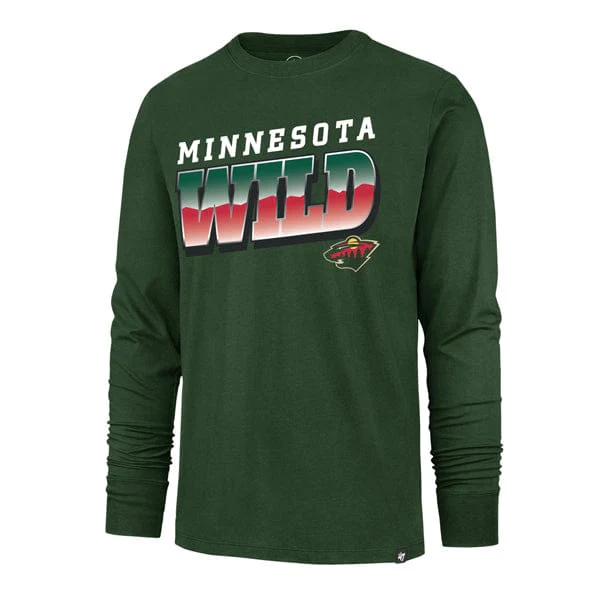 Adult Minnesota Wild '47 Green Polished Franklin Long Sleeve Shirt - Men's