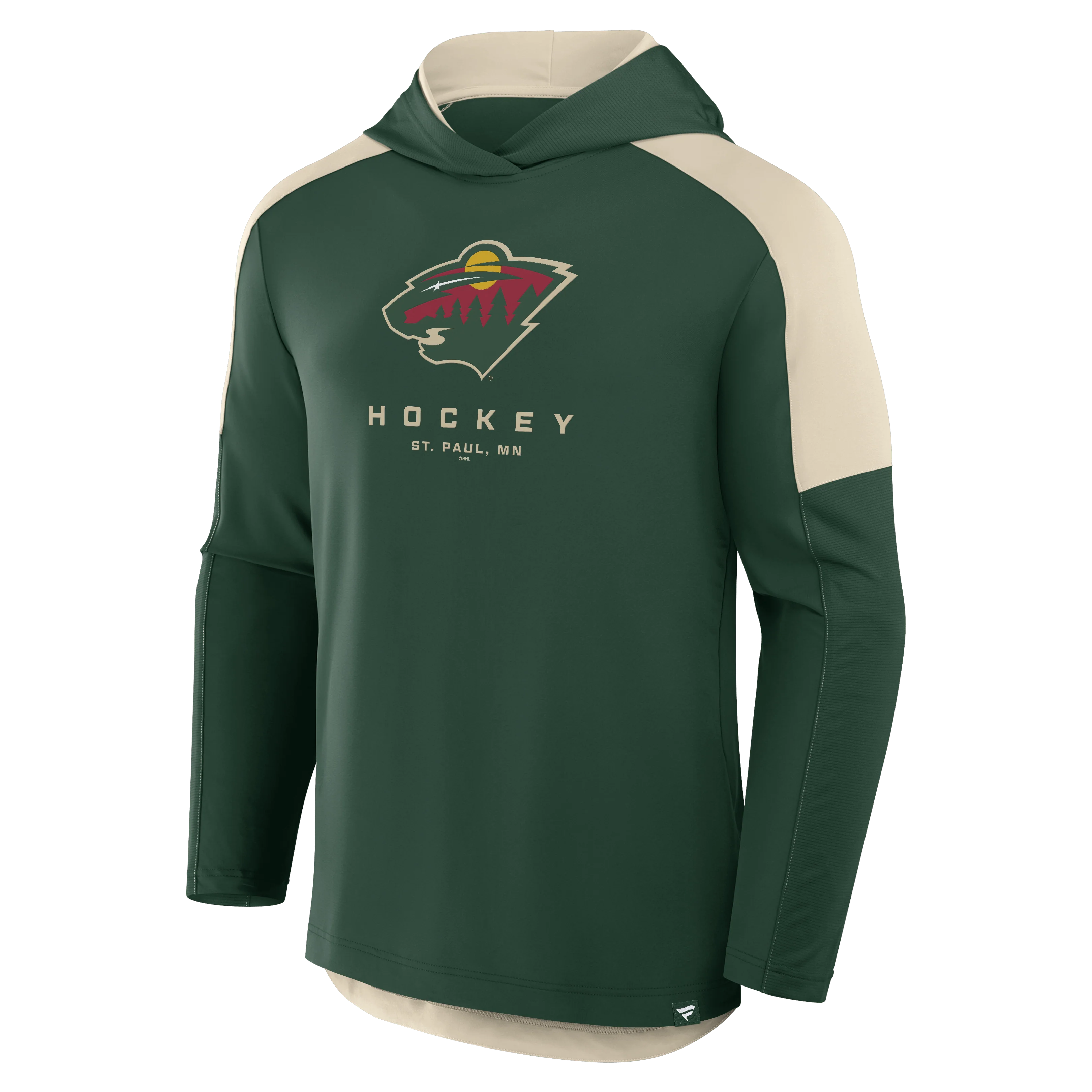 Adult Minnesota Wild Fanatics Green Meta Game Pullover Hooded Sweatshirt - Men's - Image 2