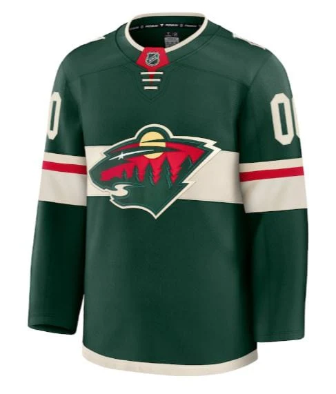 Adult Minnesota Wild Fanatics Green Premium Official NHL Home Authentic Custom Jersey - Men's - Image 2