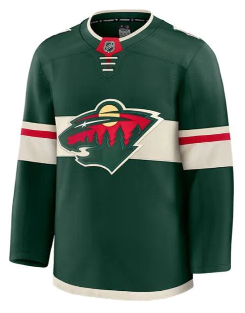 Adult Minnesota Wild Fanatics Premium Green Authentic Blank Home Jersey - Men's - Image 2