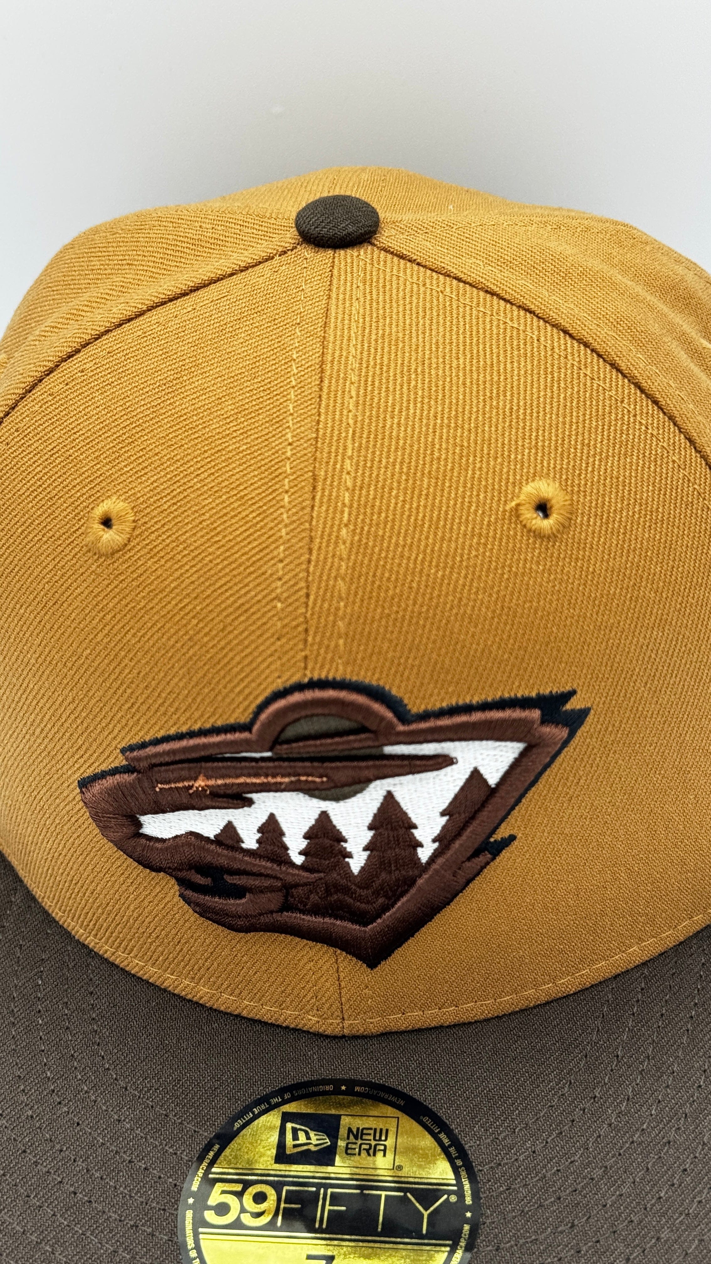 Adult Minnesota Wild New Era 2 Tone Brown Custom Side Patch 59FIFTY Fitted Hat - Men's - Image 3