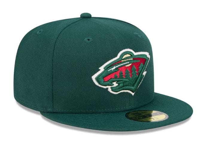 Adult Minnesota Wild New Era Green 59FIFTY Fitted Hat - Men's - Image 3