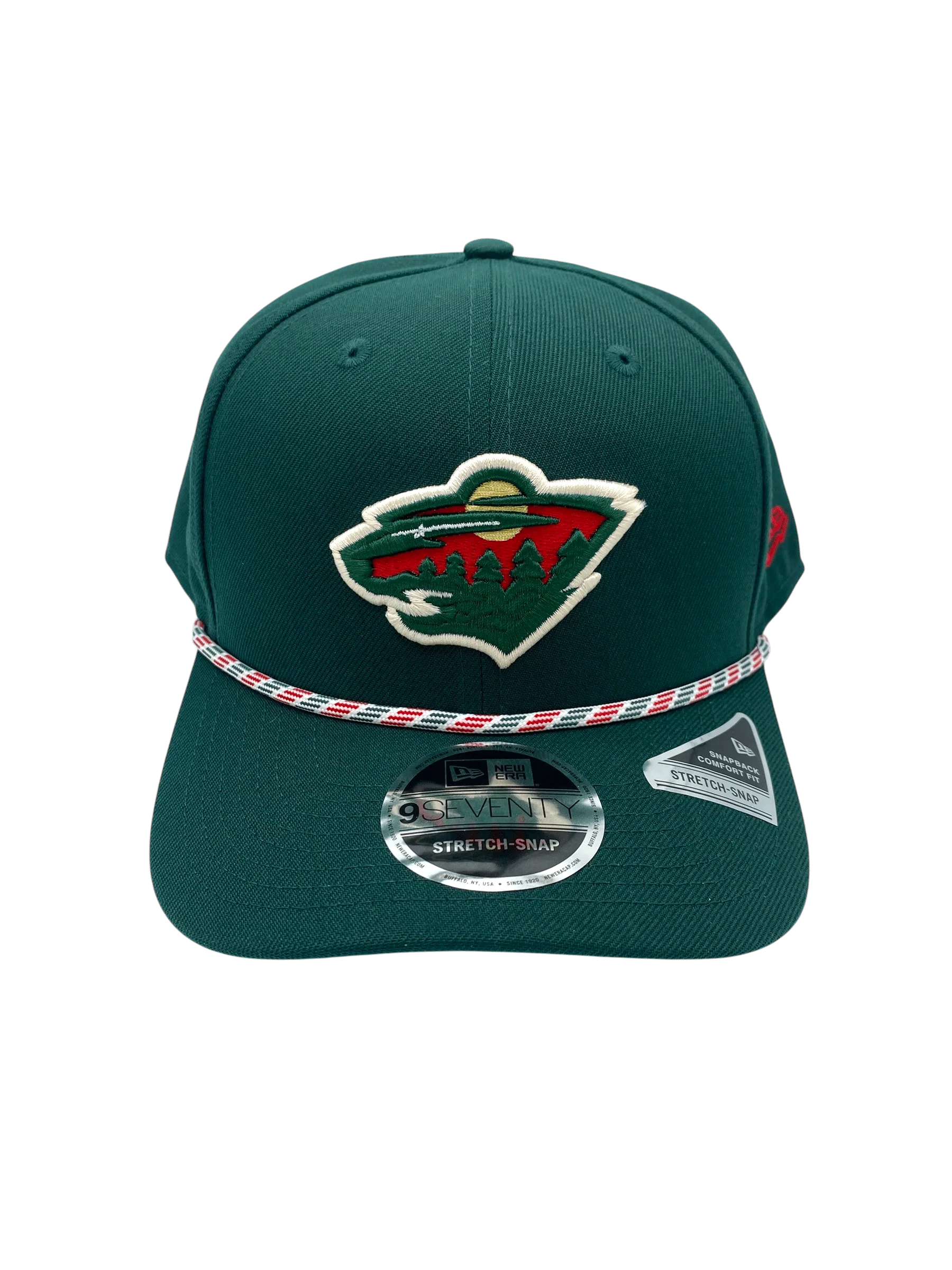 Adult Minnesota Wild New Era Green Multi Roper 9SEVENTY Stretch-Snapback Hat - Men's - Image 4