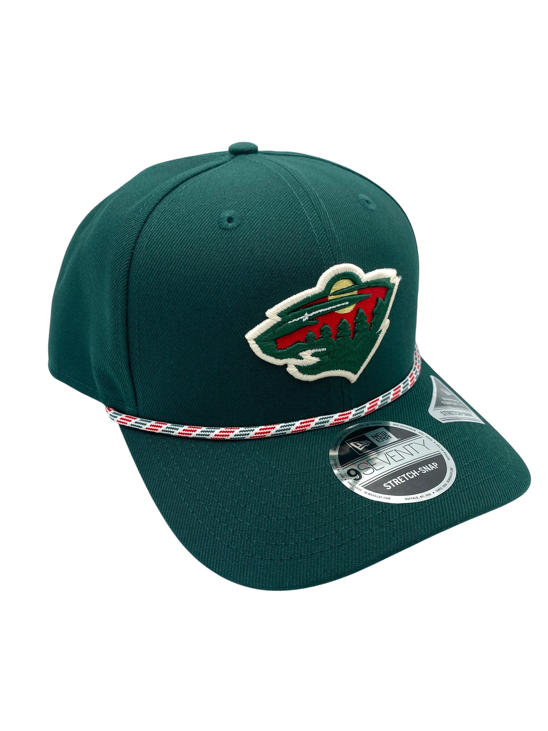 Adult Minnesota Wild New Era Green Multi Roper 9SEVENTY Stretch-Snapback Hat - Men's - Image 5