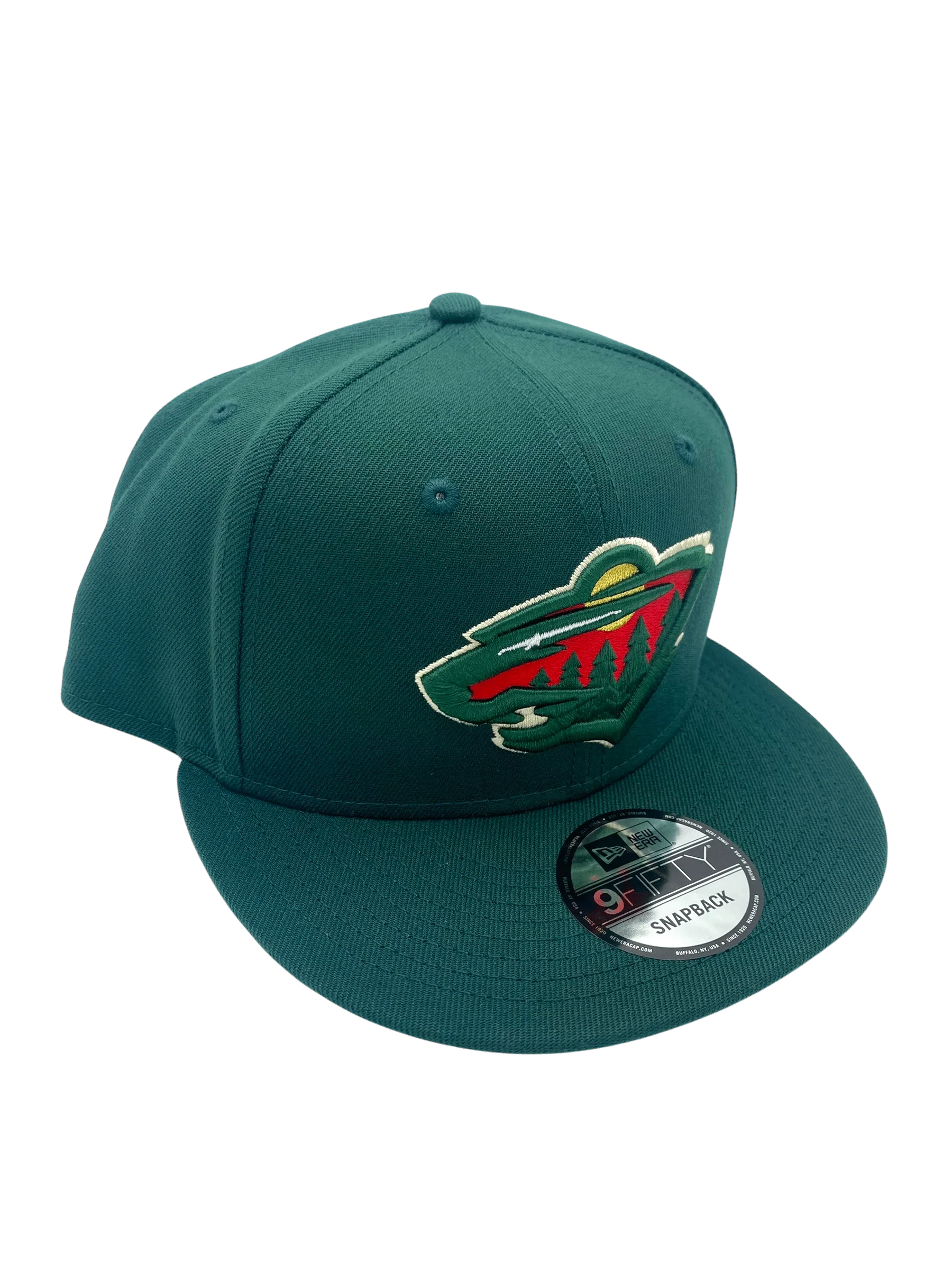 Adult Minnesota Wild New Era Green NHL 9FIFTY Snapback Hat - Men's - Image 5