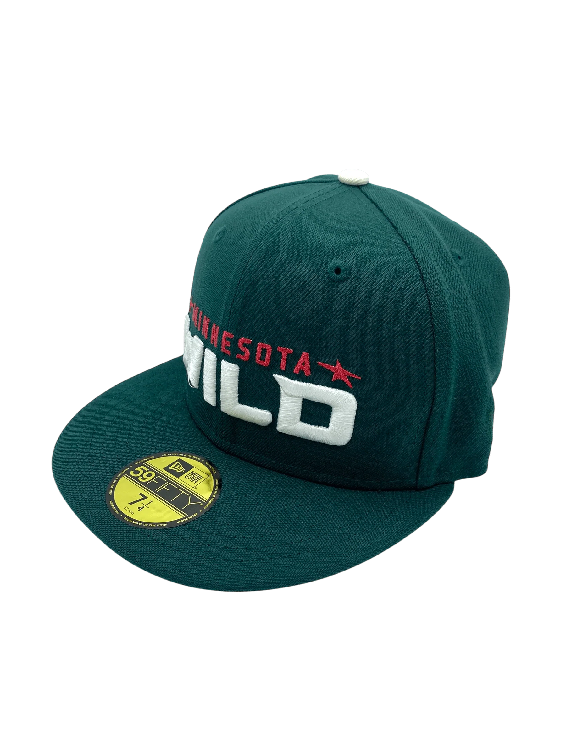 Adult Minnesota Wild New Era Green The Script Custom Side Patch 59FIFTY Fitted Hat - Men's - Image 5