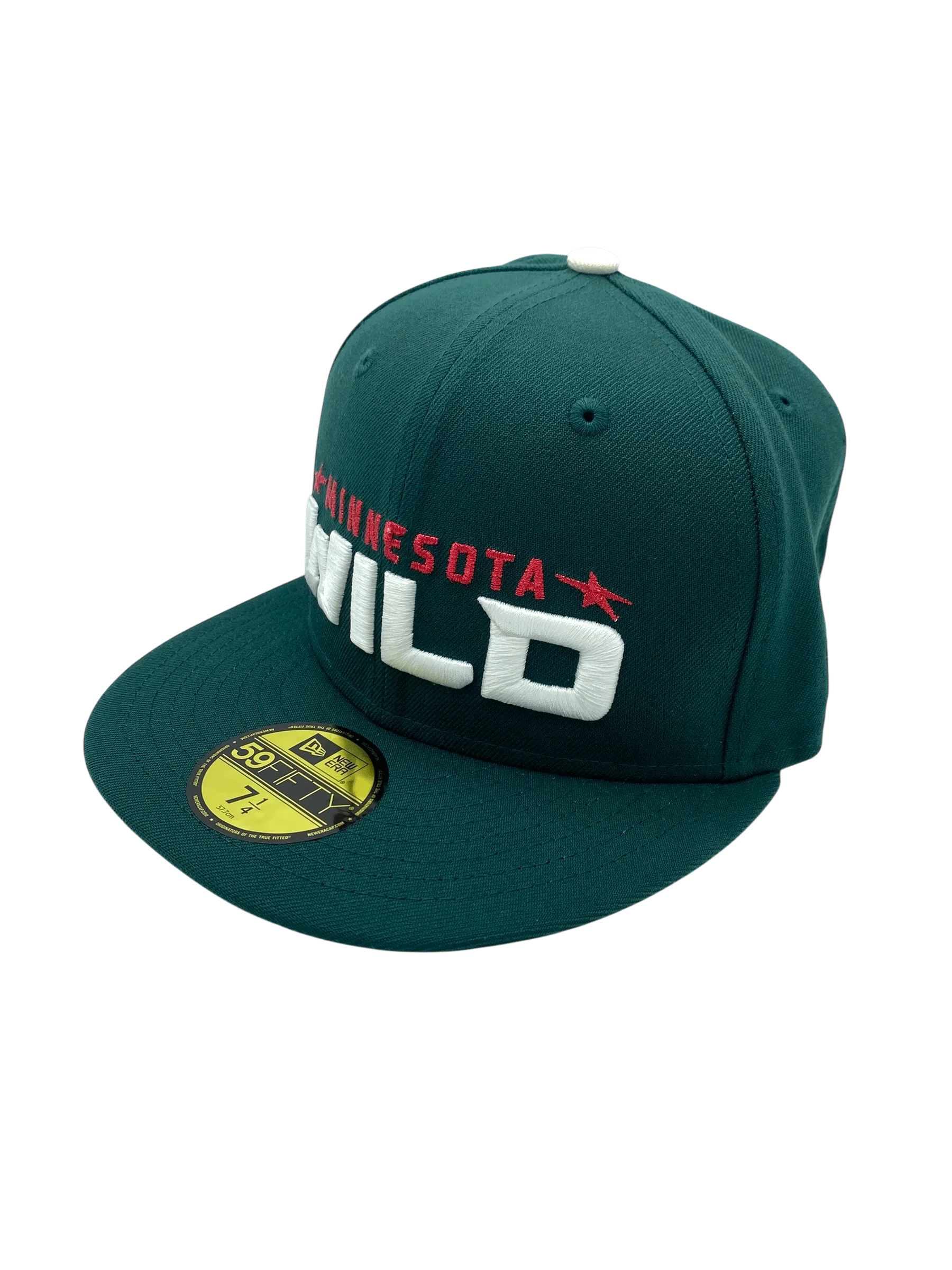 Adult Minnesota Wild New Era Green The Script Custom Side Patch 59FIFTY Fitted Hat - Men's - Image 8