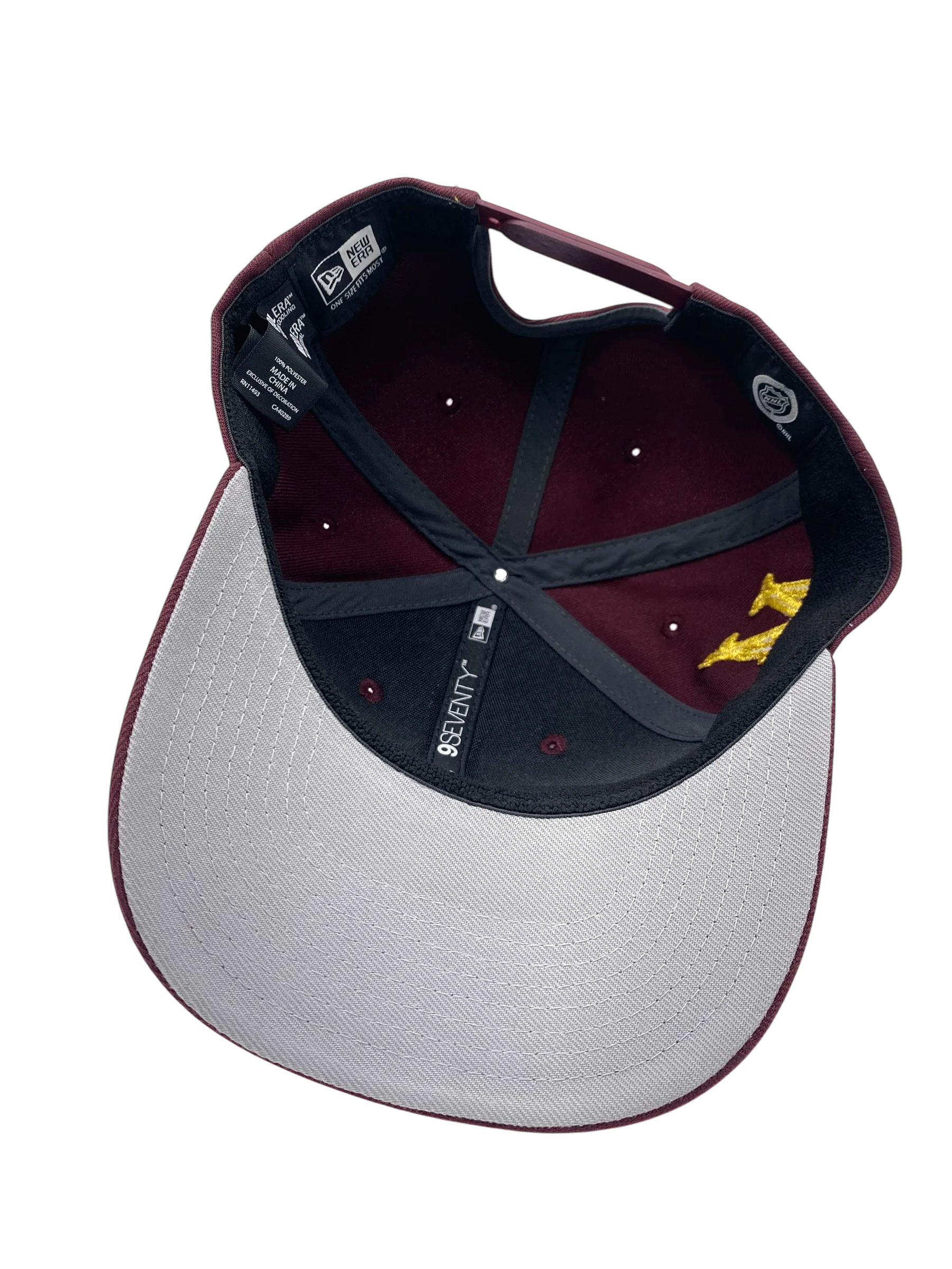 Adult Minnesota Wild New Era Maroon 9SEVENTY Stretch-Snapback Hat - Men's - Image 3