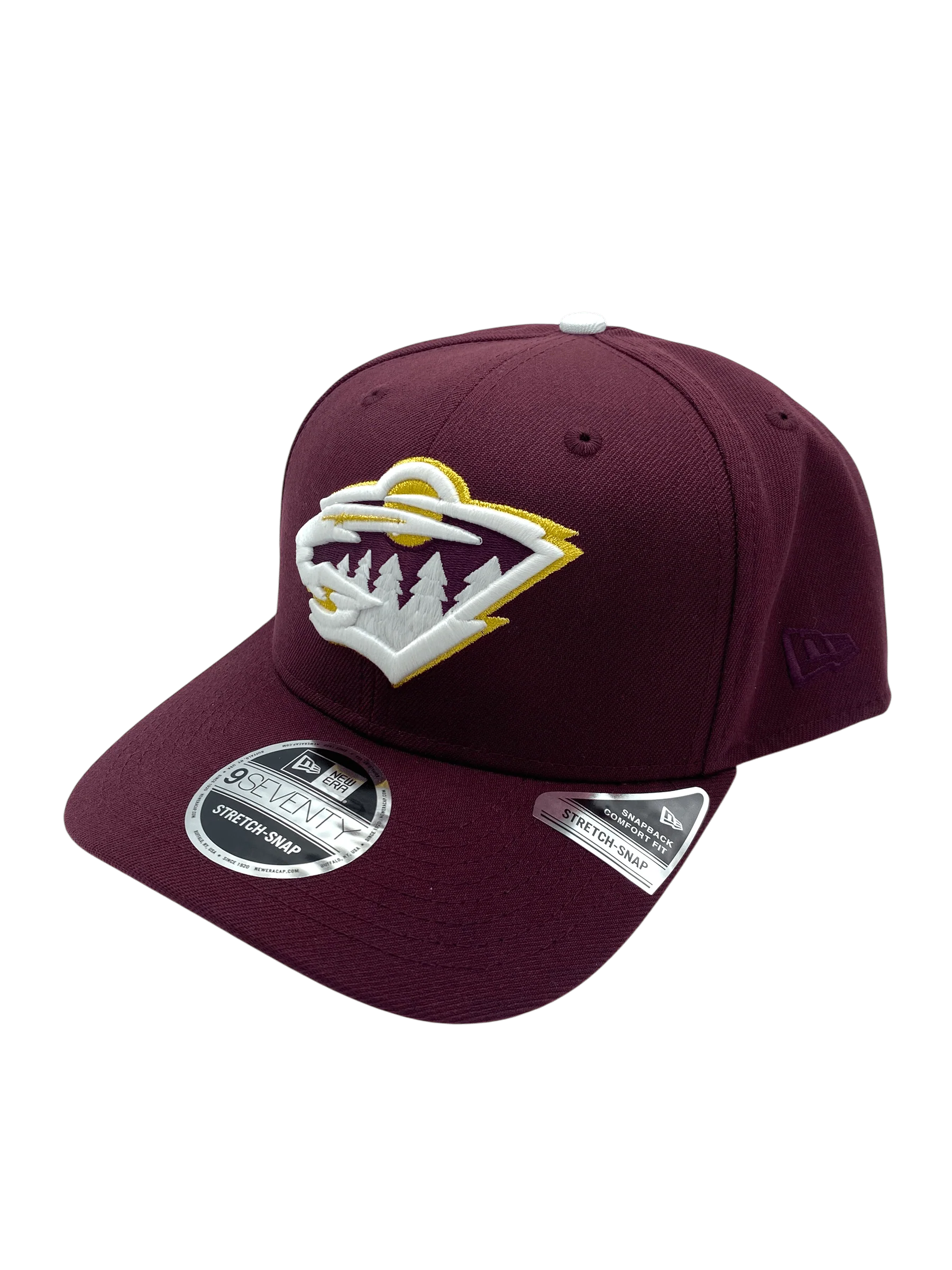 Adult Minnesota Wild New Era Maroon 9SEVENTY Stretch-Snapback Hat - Men's - Image 5