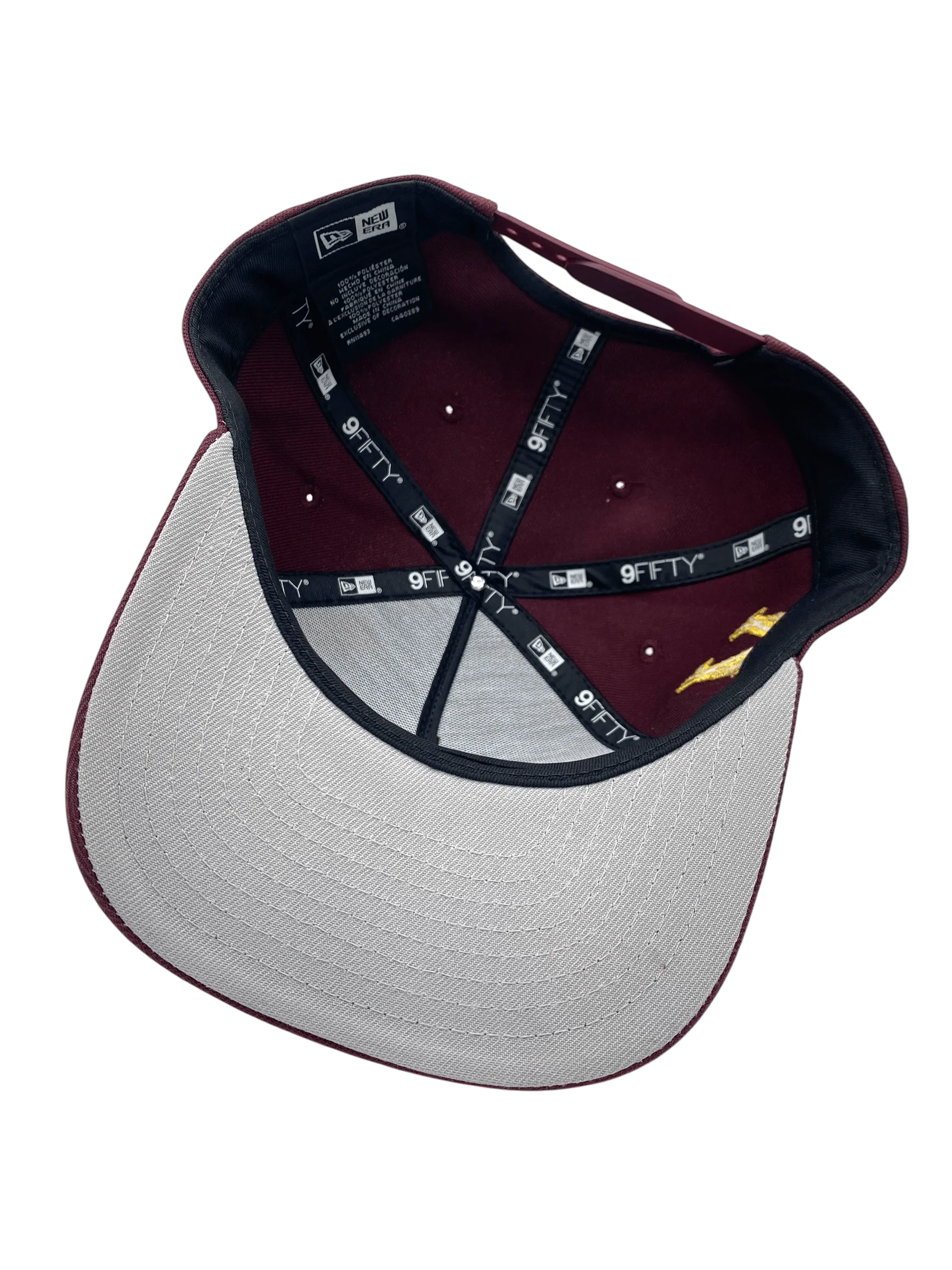 Adult Minnesota Wild New Era Maroon A-Frame 9FIFTY Adjustable Snapback Hat - Men's - Image 3