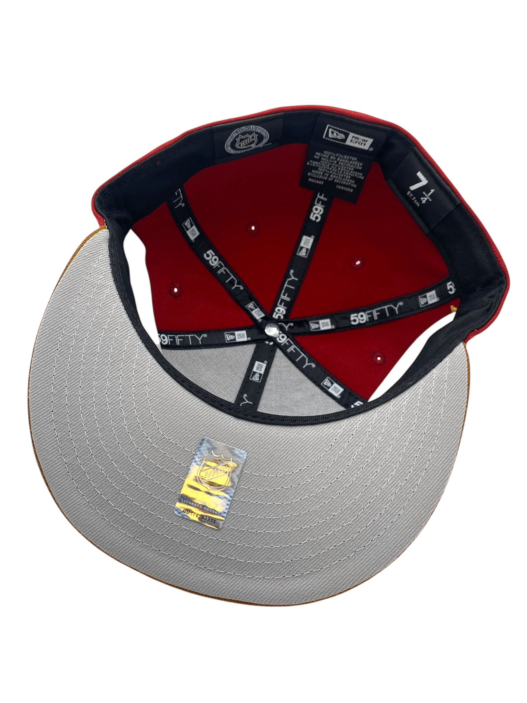 Adult Minnesota Wild New Era Red/Brown 15 Anniversary Custom Side Patch 59FIFTY Fitted Hat - Men's - Image 3