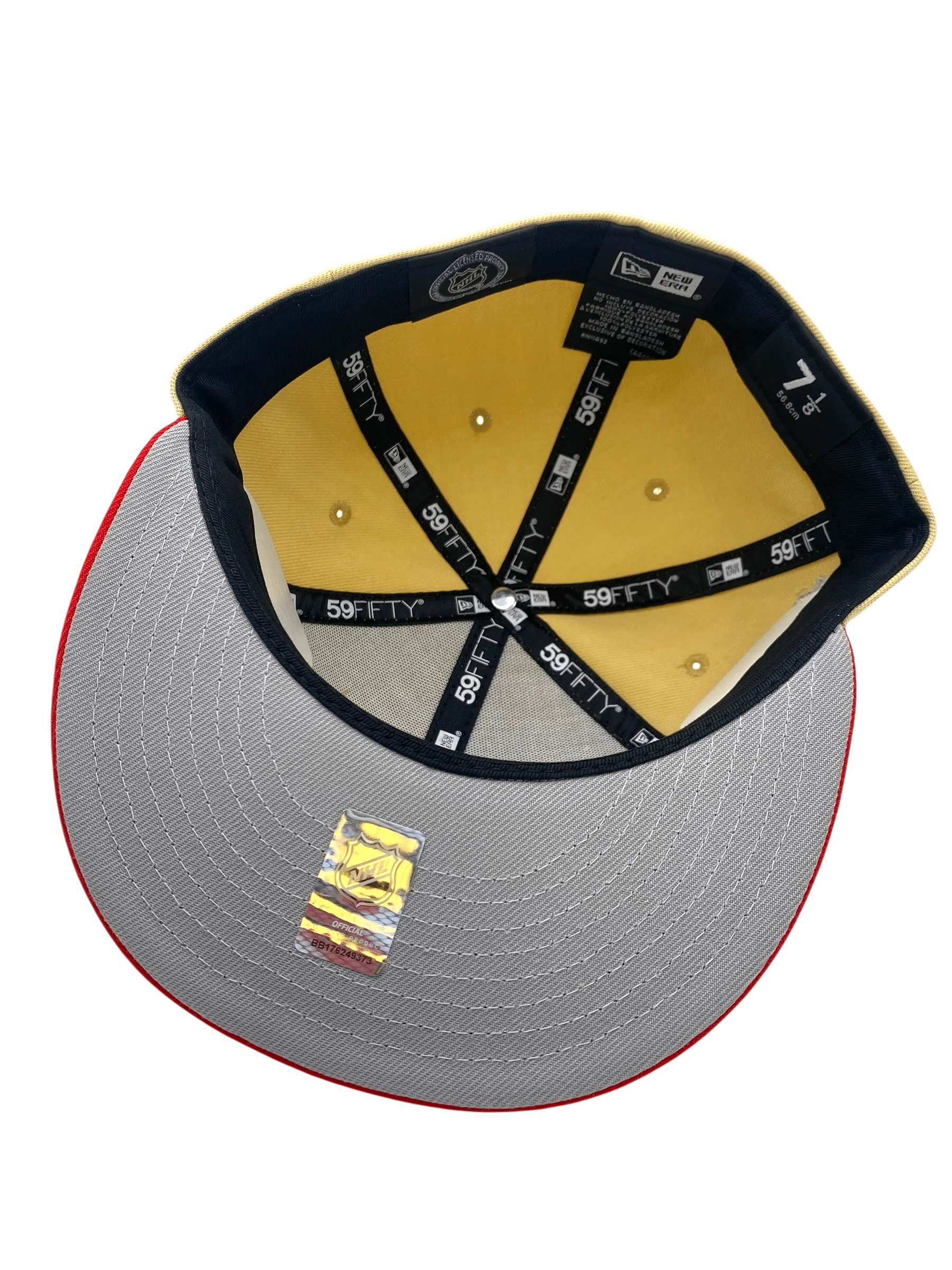Adult Minnesota Wild New Era Tan/Red Draft Day Custom Side Patch 59FIFTY Fitted Hat - Men's - Image 3