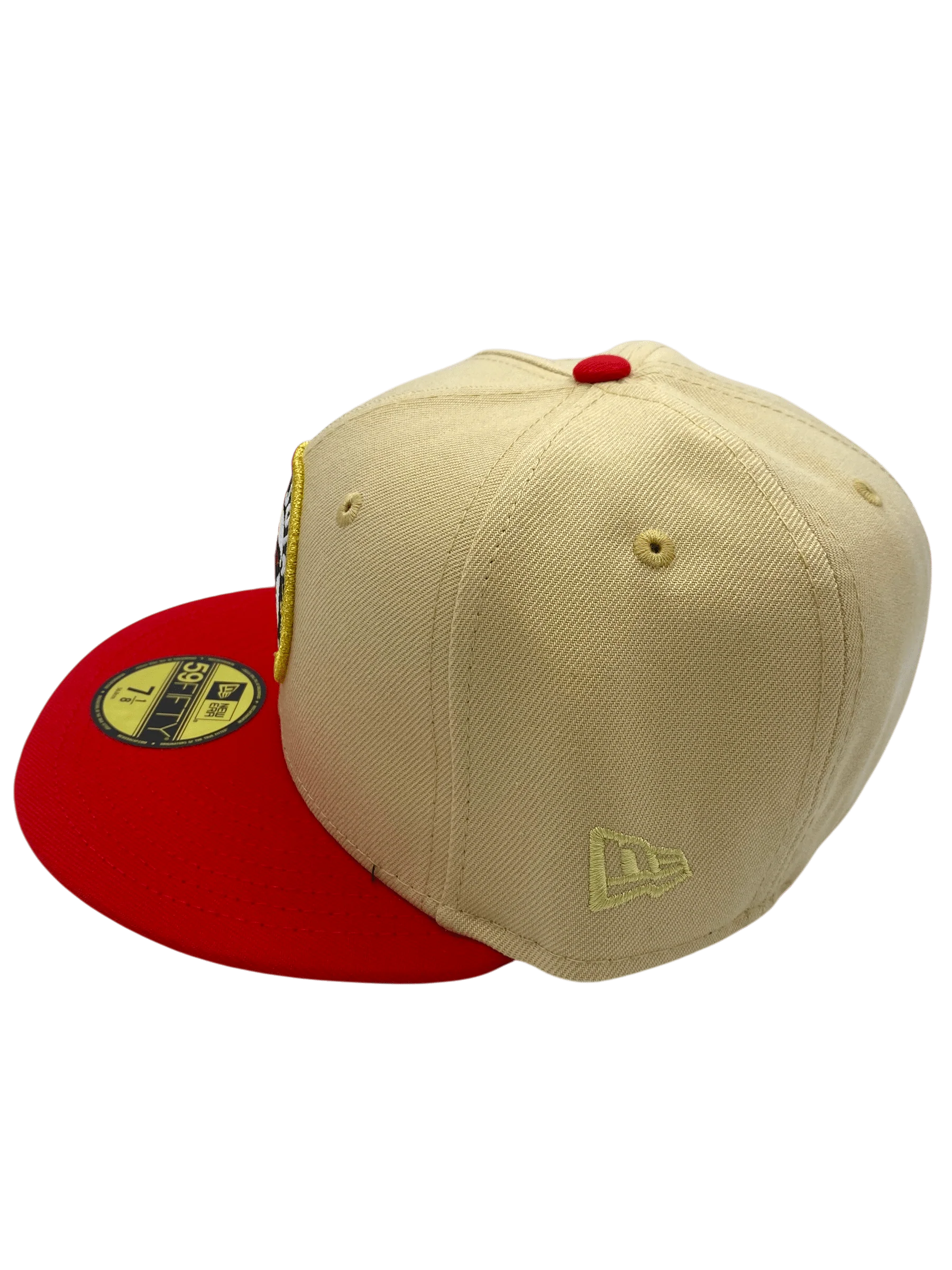 Adult Minnesota Wild New Era Tan/Red Draft Day Custom Side Patch 59FIFTY Fitted Hat - Men's - Image 6