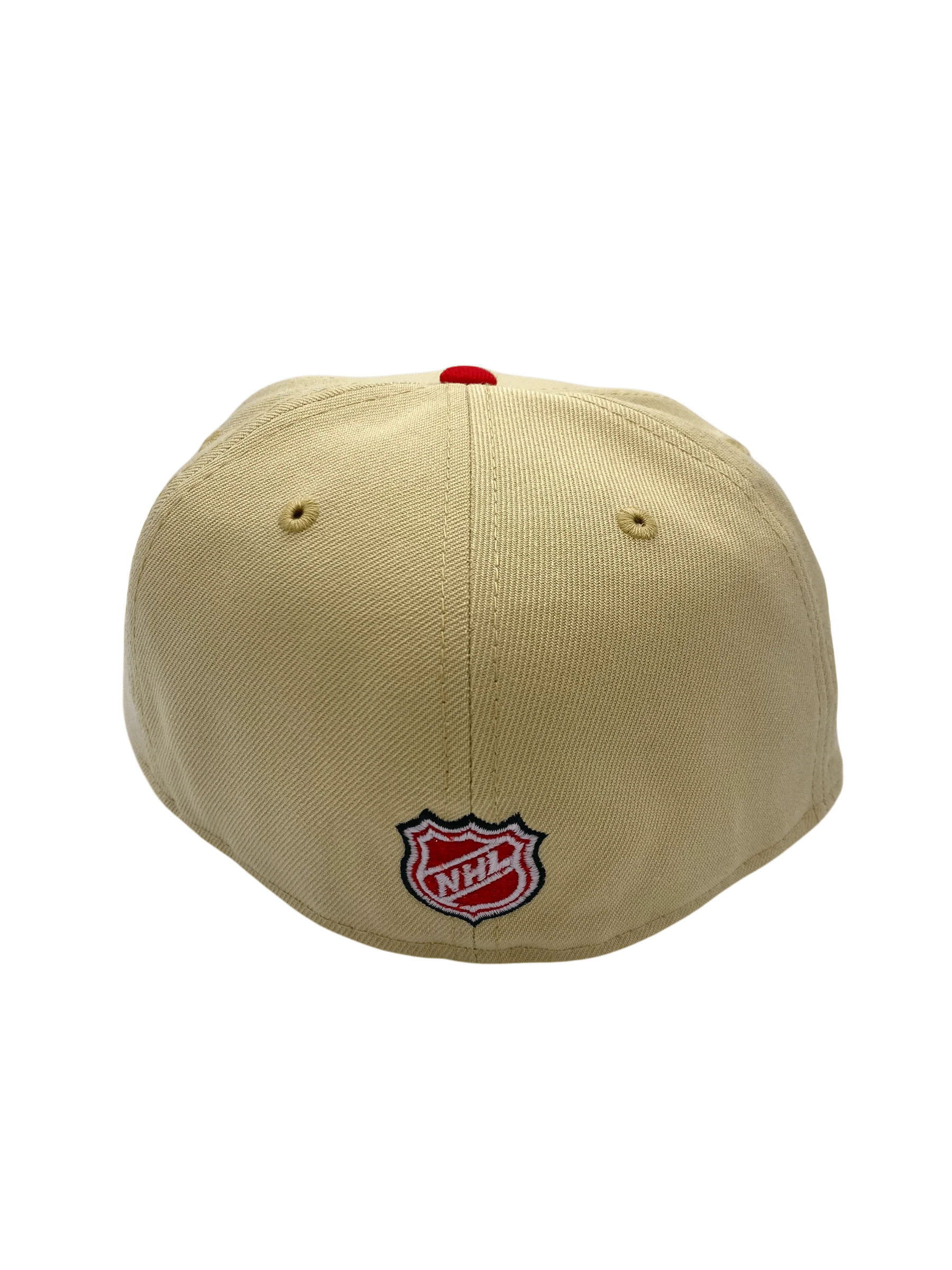 Adult Minnesota Wild New Era Tan/Red Draft Day Custom Side Patch 59FIFTY Fitted Hat - Men's - Image 7