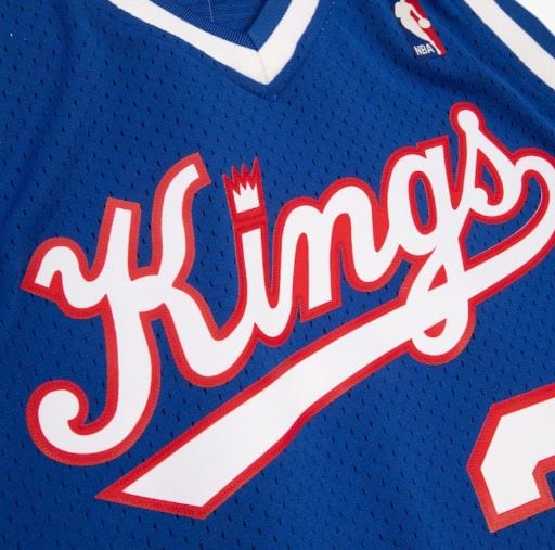 Adult Mitch Richmond Sacramento Kings Mitchell & Ness 1992-93 Blue Throwback Swingman Jersey - Men's - Image 3